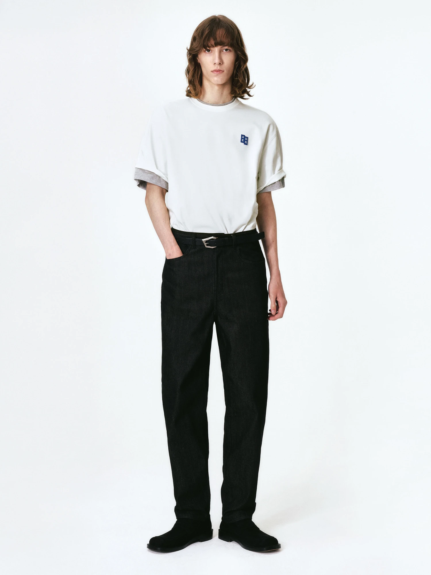 Футболка ADERERROR Sig; BL Tag T-Shirt 01 Off White