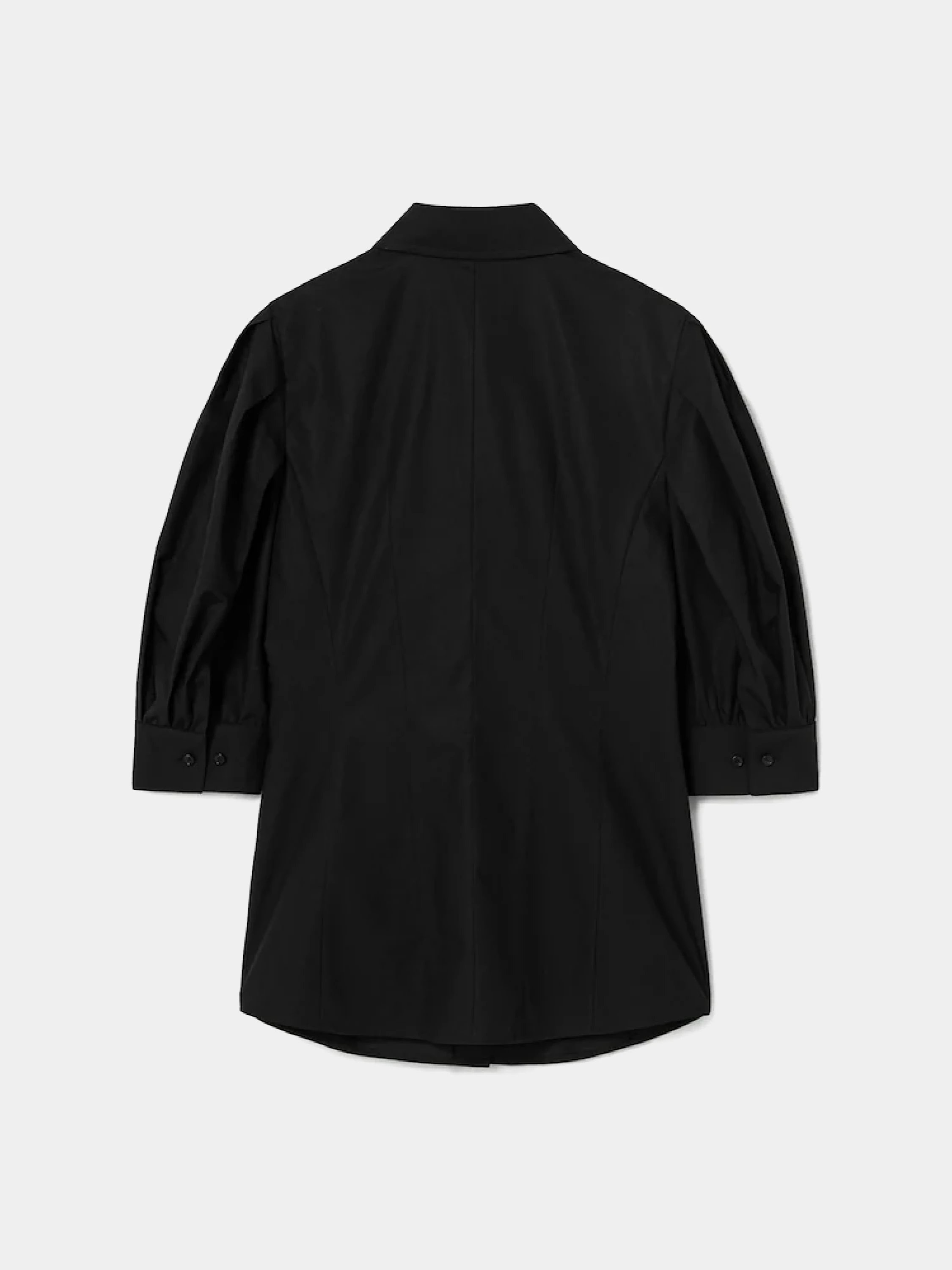 Женская рубашка JUUN.J Volume Sleeve Slim Blouse Black