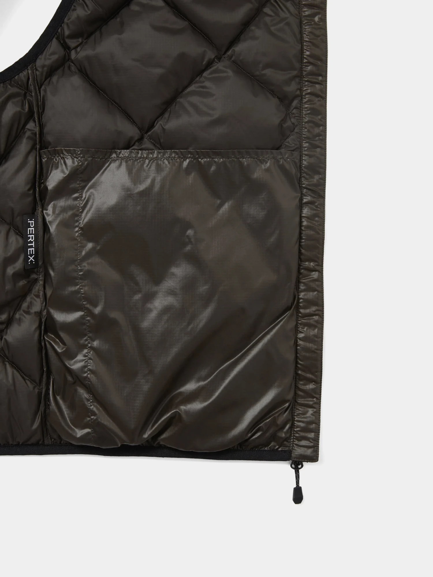 Жилет thisisneverthat Pertex Light Down Vest Brown Black