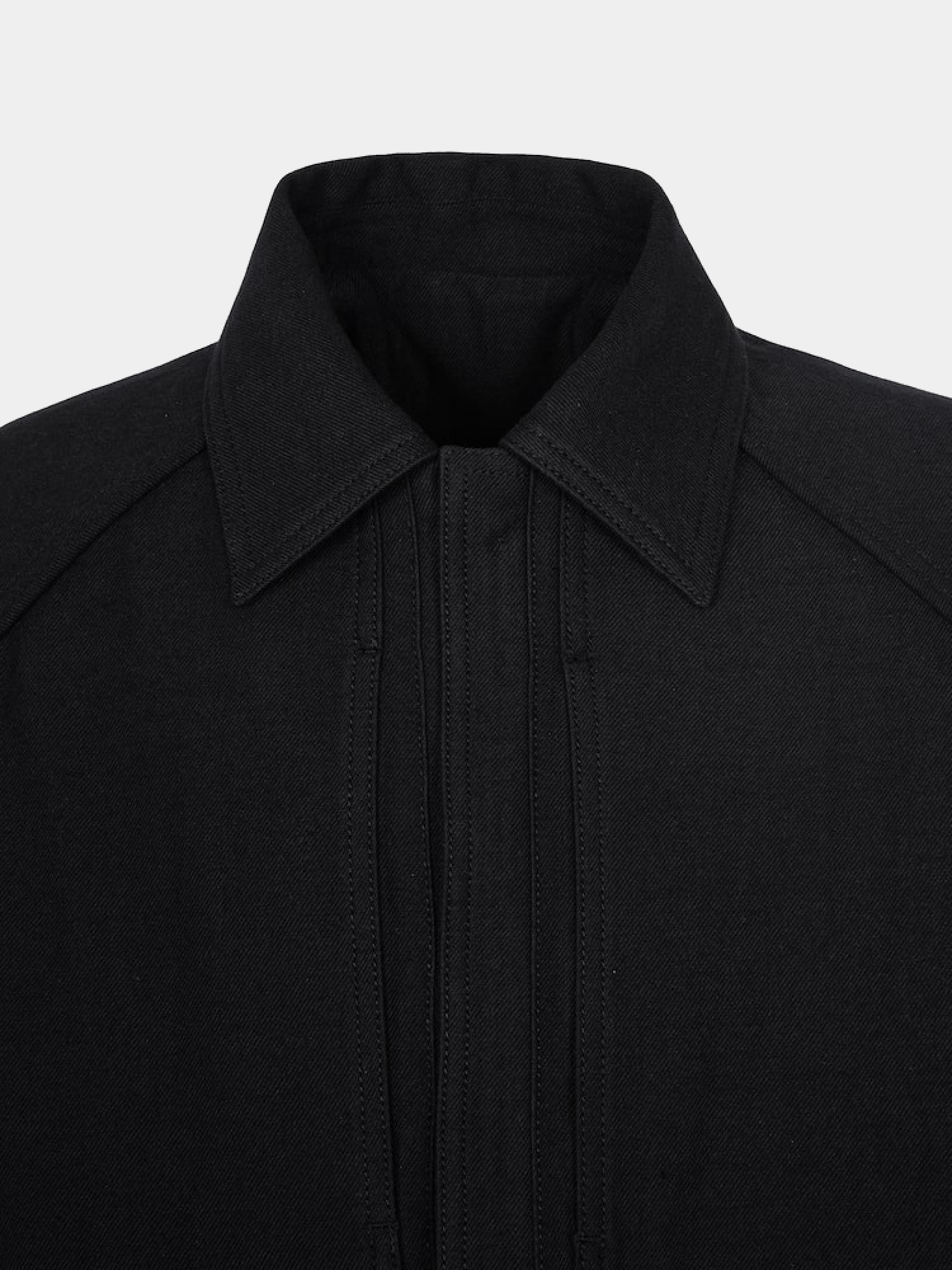 Куртка JUUN.J Wool-Cotton Blended Collared Black