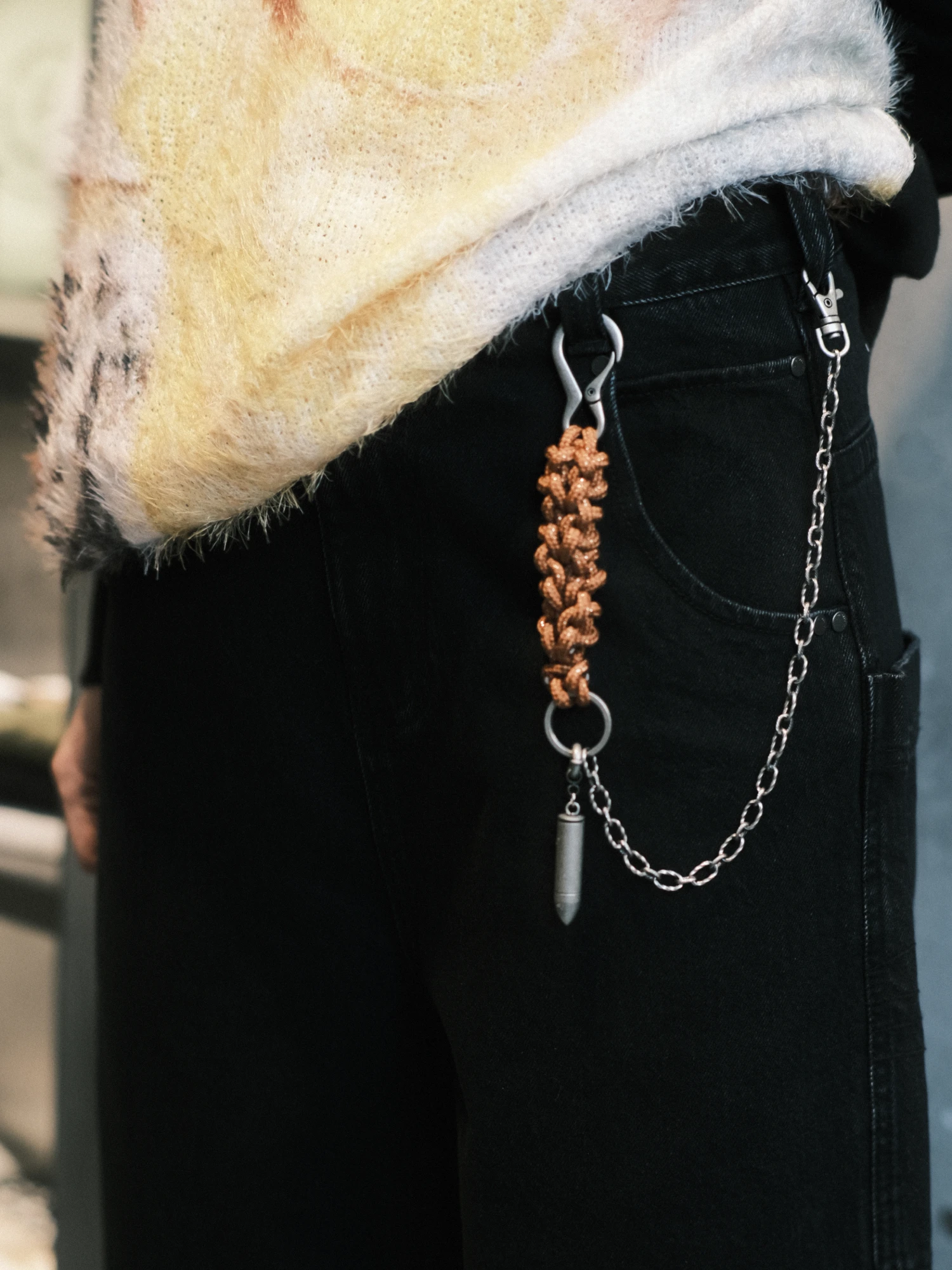 Брелок AFTER PRAY Flower Rope Chain Keyring Tangerine