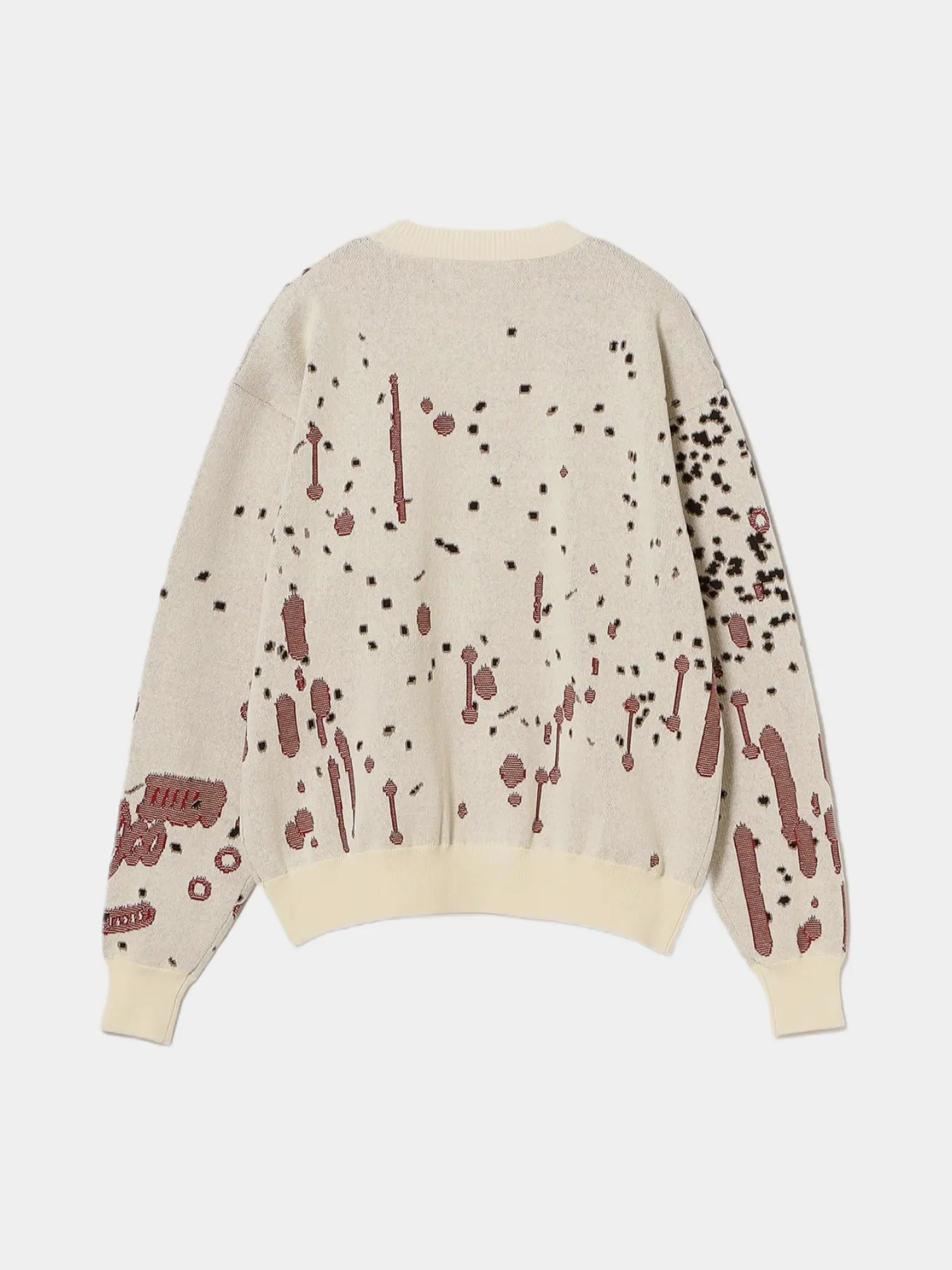 Свитер BAL ORIGINAL Drip Jacquard Cotton Ecru
