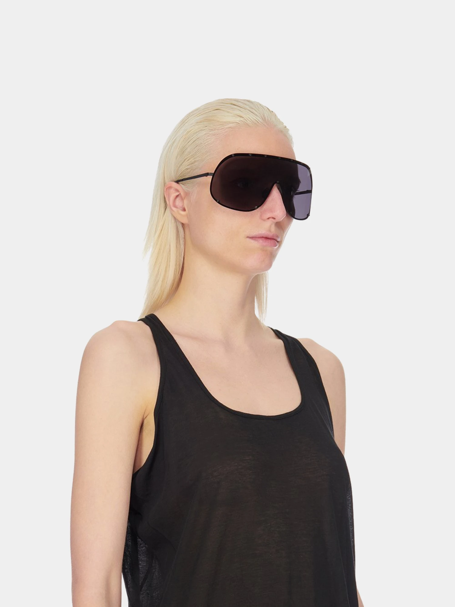 Очки RICK OWENS Shield Sunglasses Black
