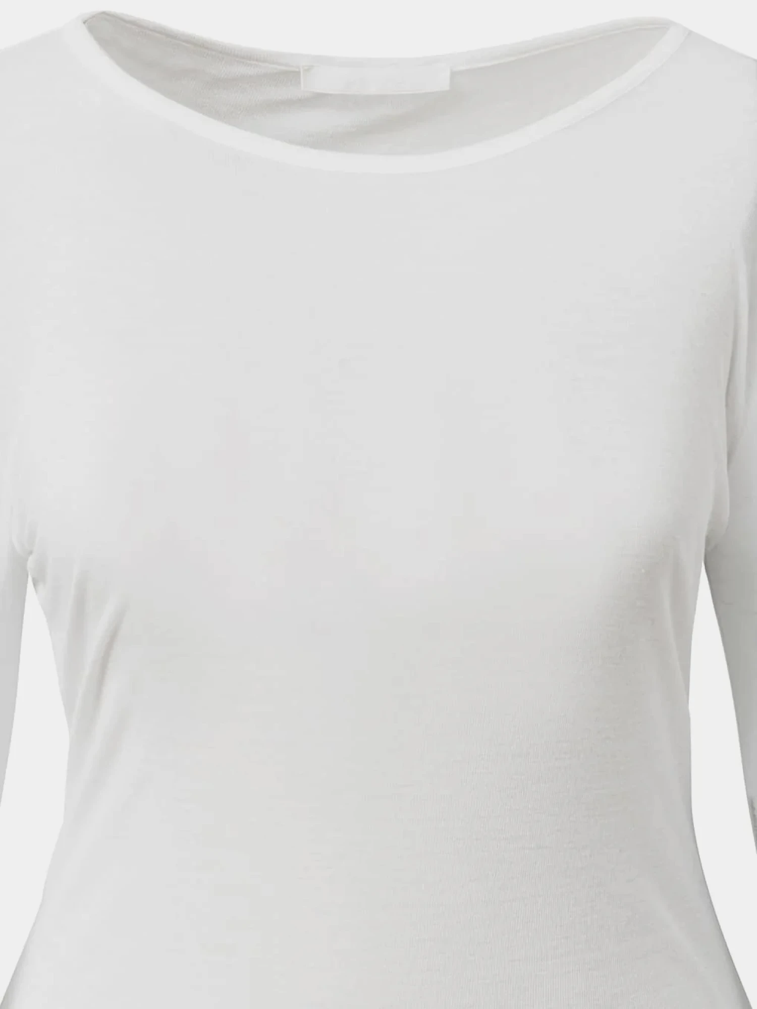 Женский лонгслив AMOMENTO Round T-Shirts White
