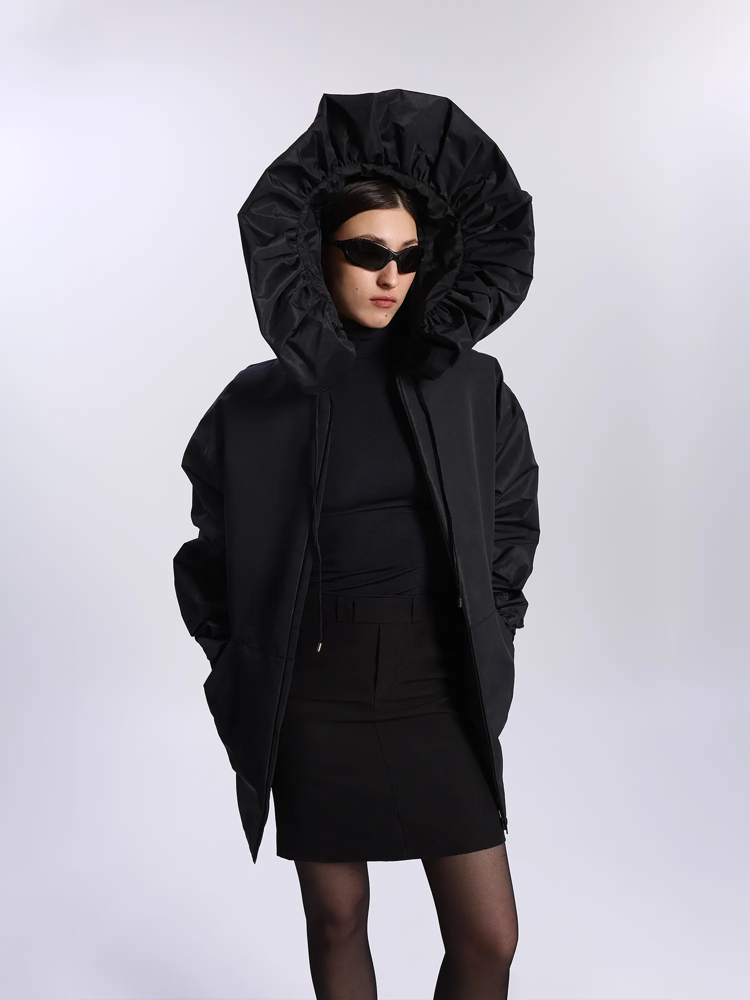 Куртка YUME YUME Zip Up Coat Nylon Black