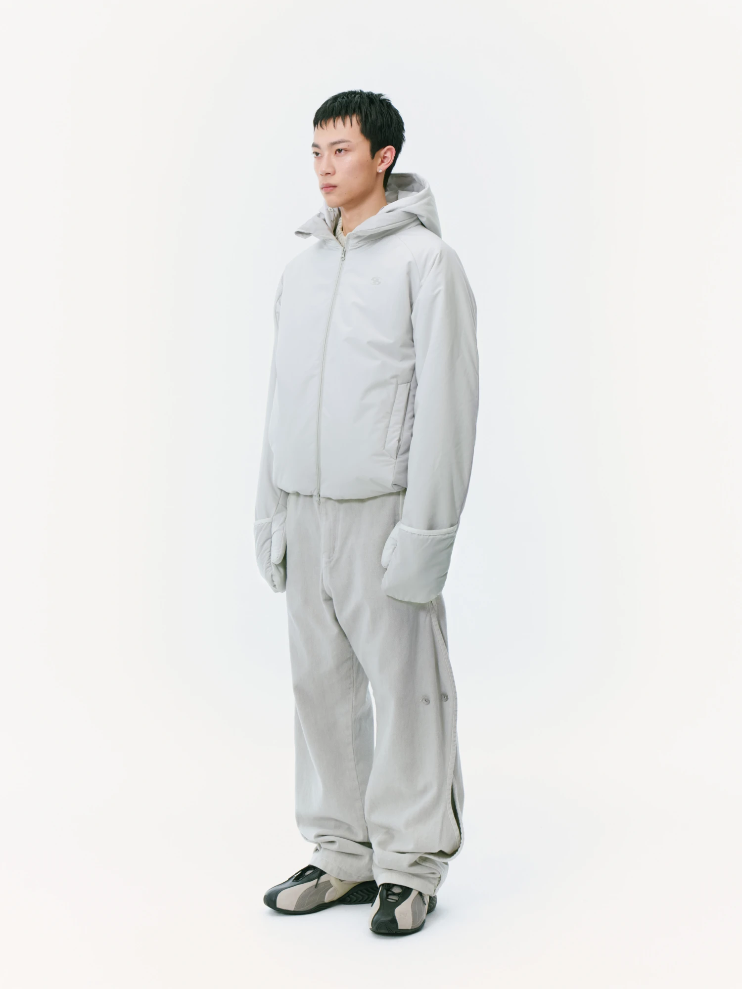 Пуховик SAN SAN GEAR Reversible Puffer Light Grey