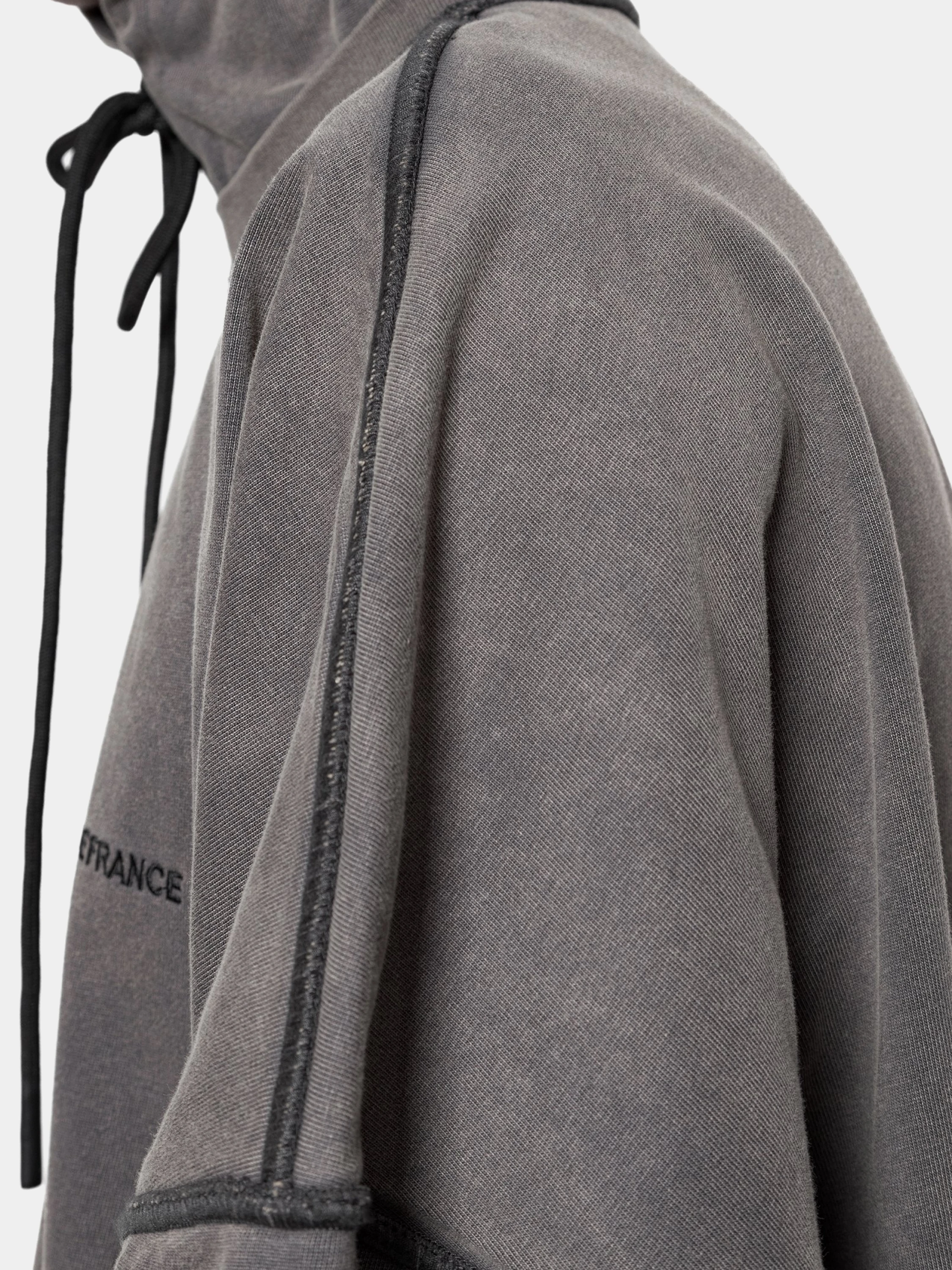Худи ARNODEFRANCE Hooded Tee Overlapped Washed Grey