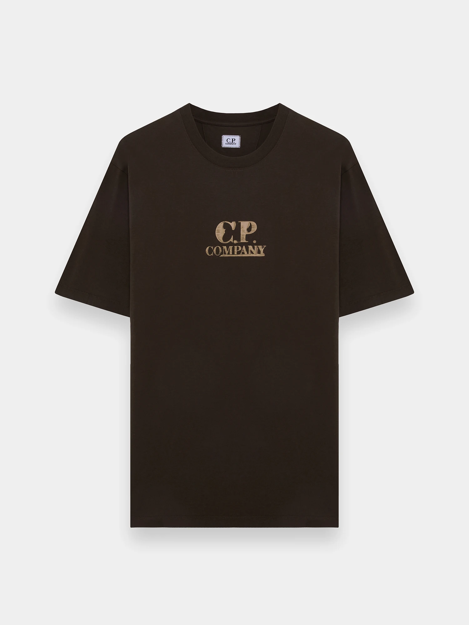 Футболка C.P. Company 30/1 Jersey Graphic Logo Ivy Green