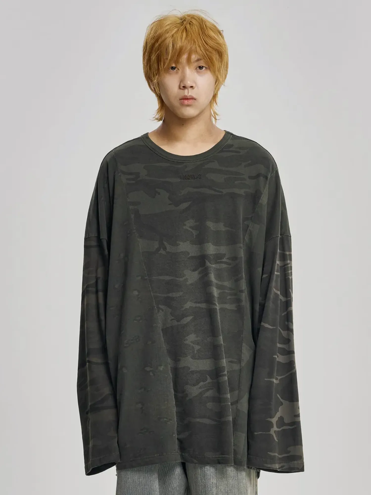 Лонгслив AJOBYAJO Camouflage Leopard Mixed Charcoal