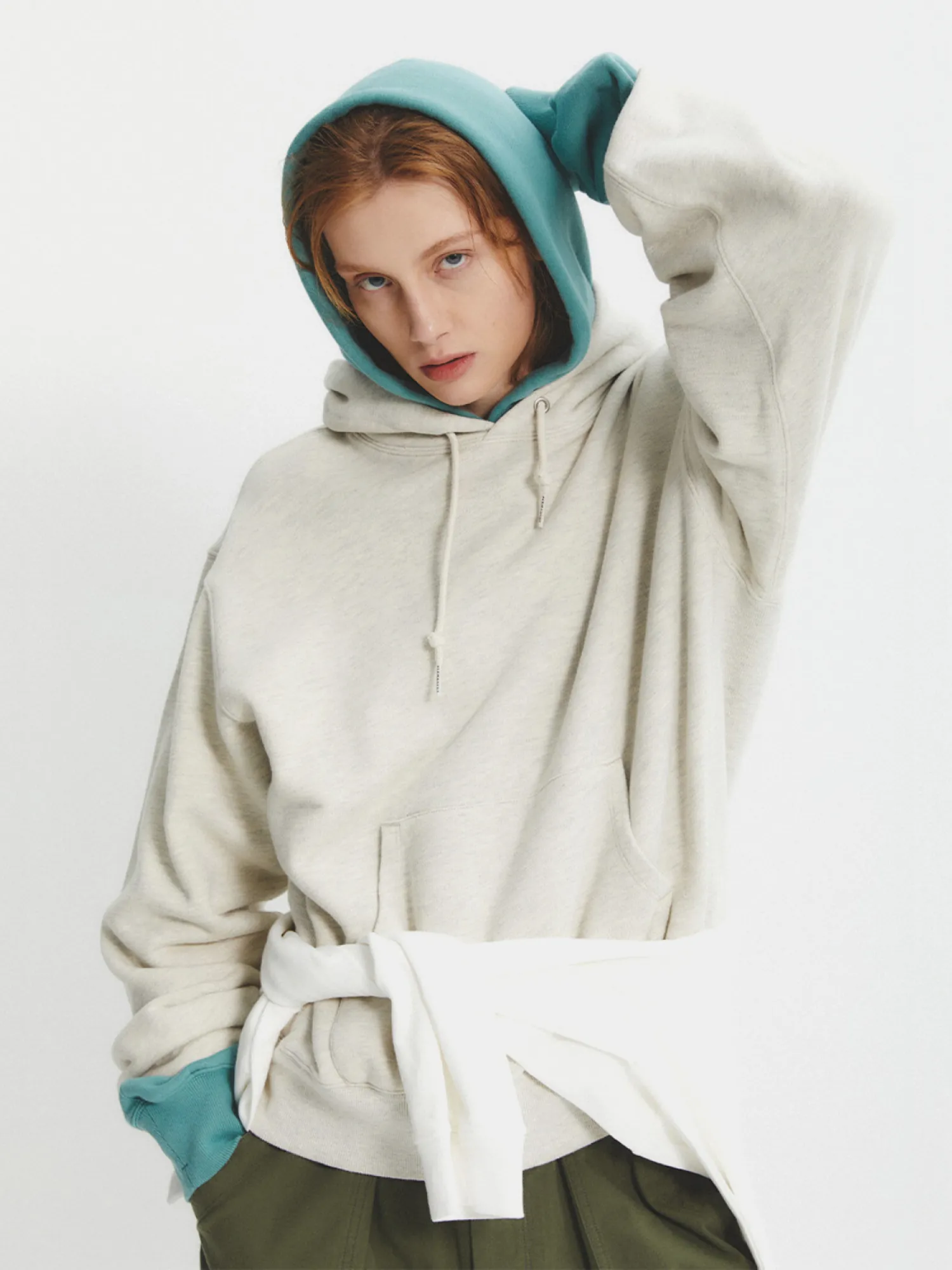 Худи EASTLOGUE PERMANENT Classic Fit Hoodie Oatmeal