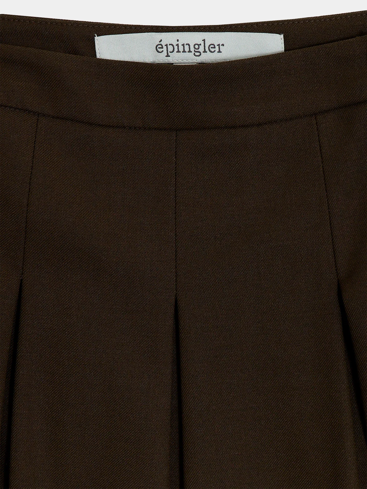 Женская юбка EPINGLER Bubble Pleats Check Brown