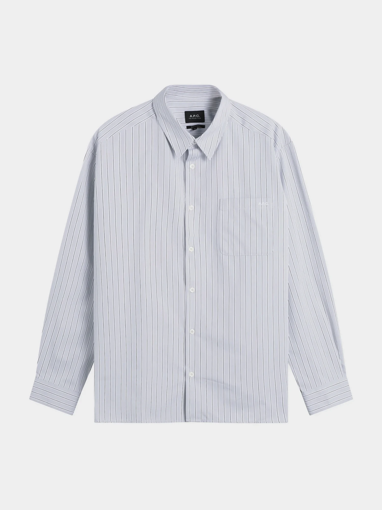 Рубашка A.P.C. Malo Logo Light Grey