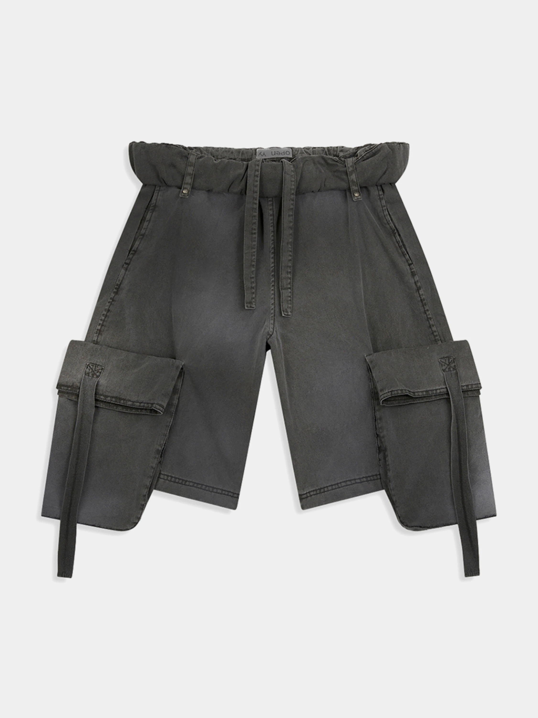Шорты OPEN YY Rolled Waist Cargo Shorts Charcoal