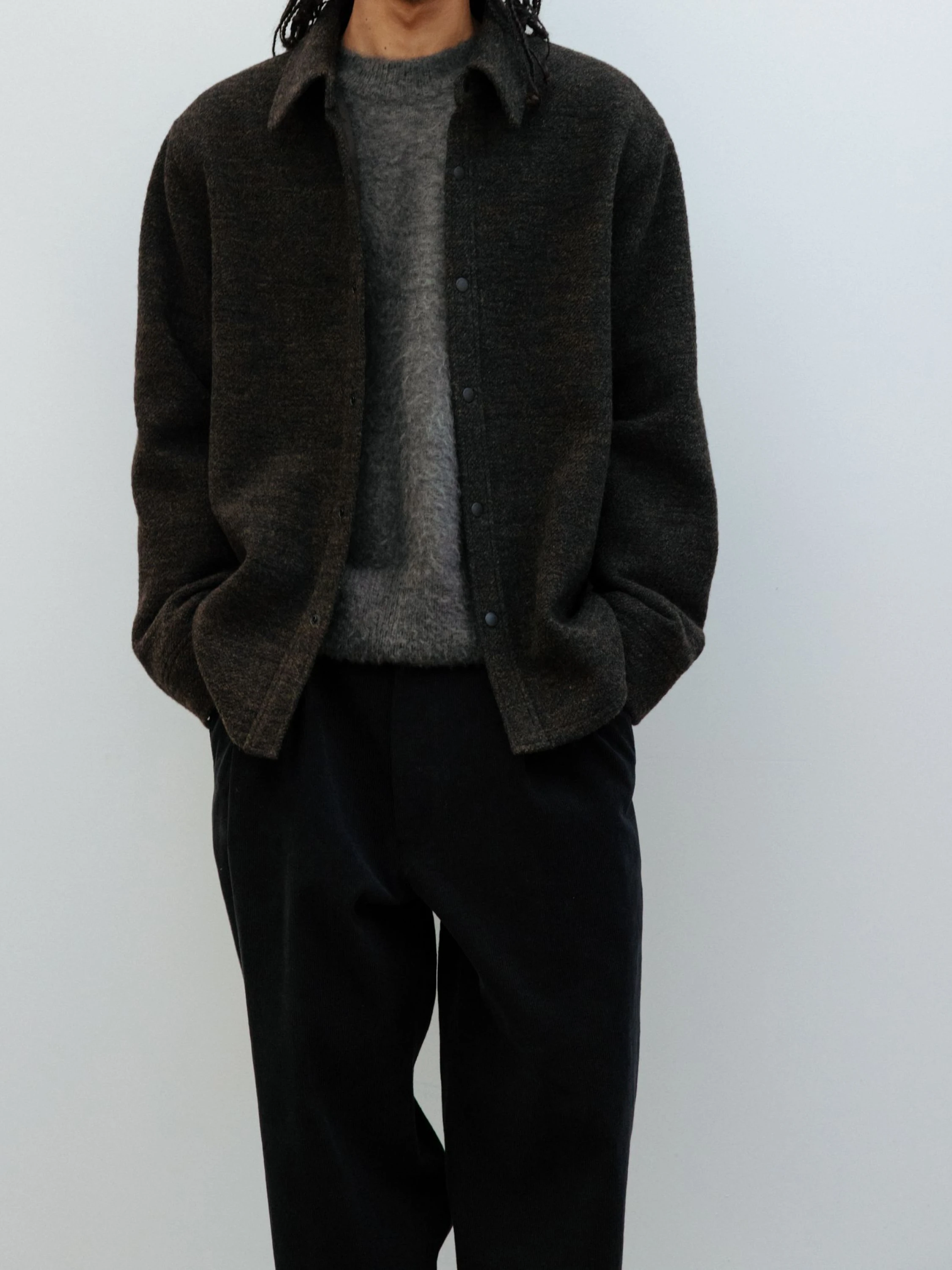 Овершот LE17SEPTEMBRE Boucle Jacket Khaki