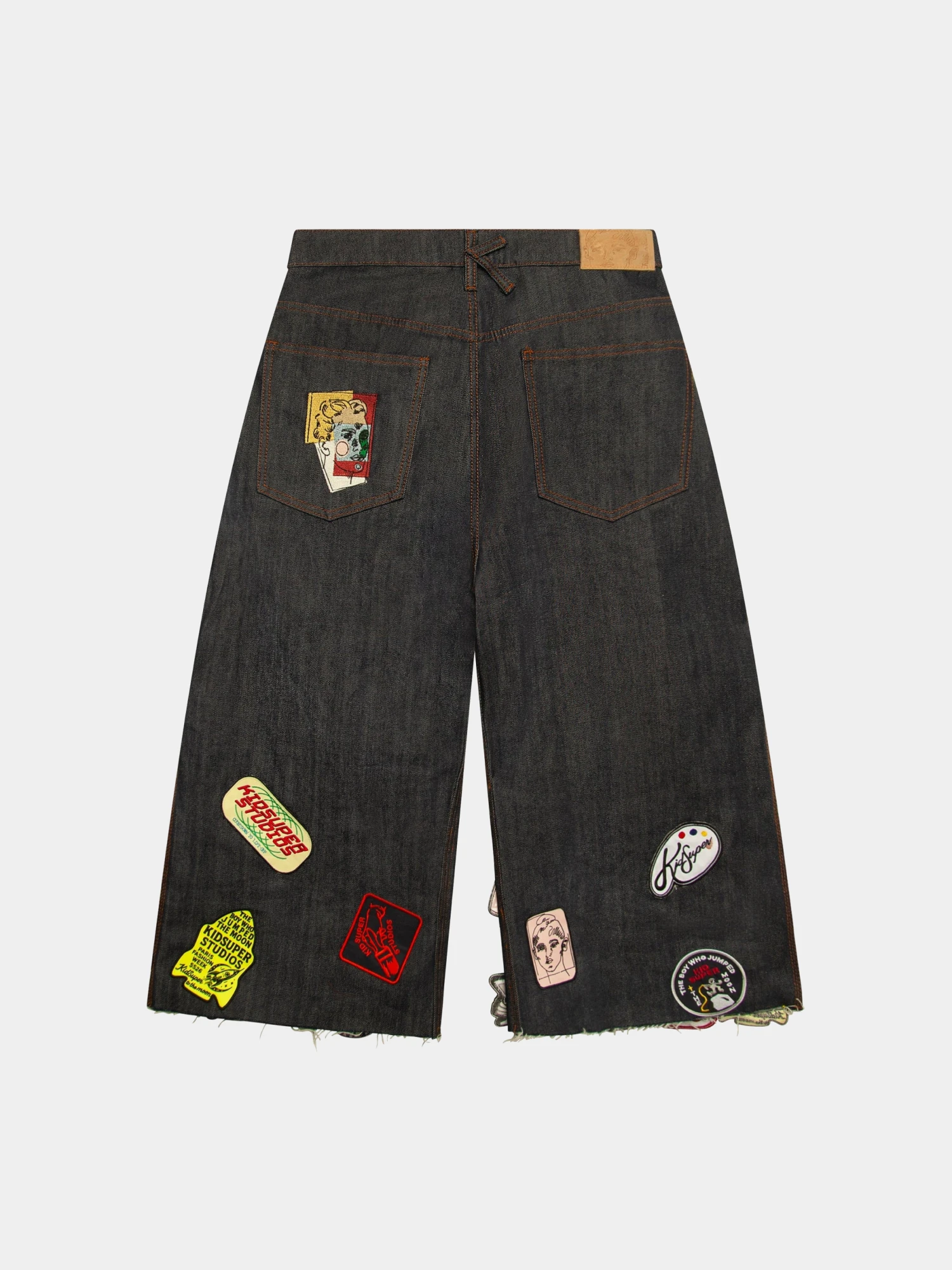Шорты KidSuper Patches Denim Short Dark Blue