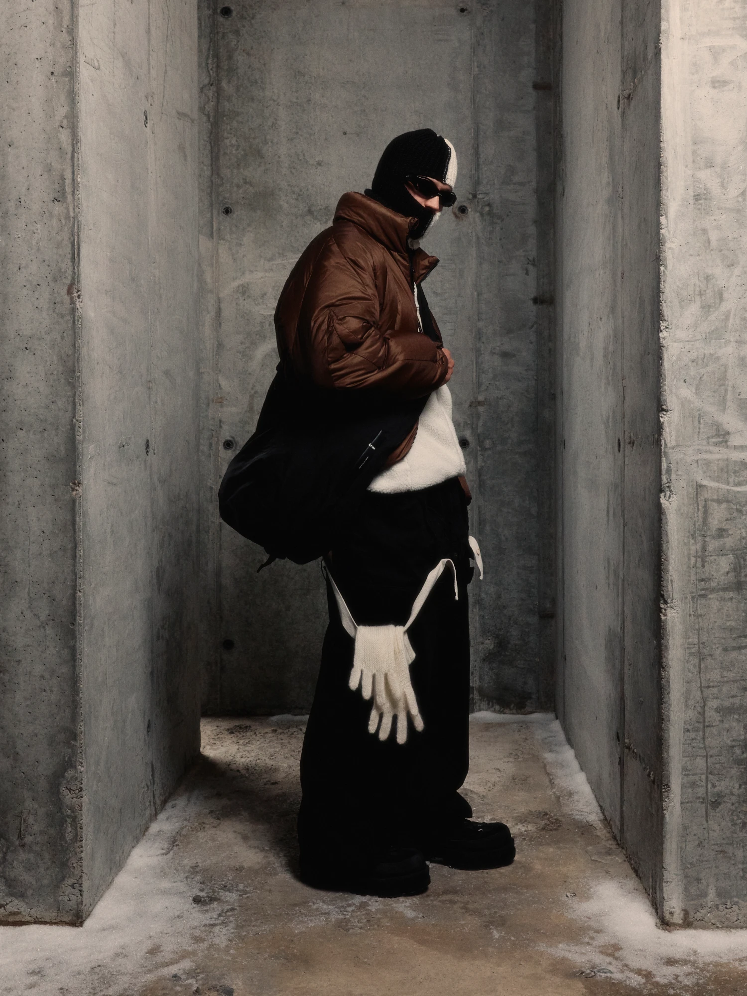 Перчатки Charles Jeffrey Loverboy Mohair Gloves Ecru