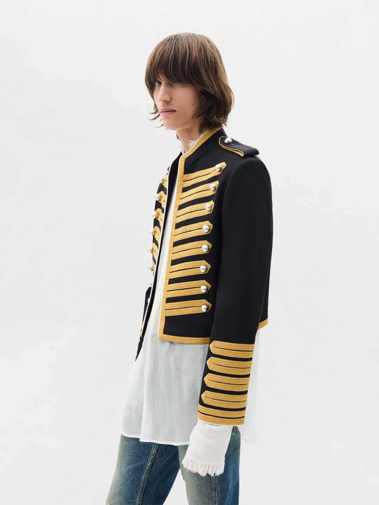 Жакет Ann Demeulemeester Set Embroidered Marsina Black