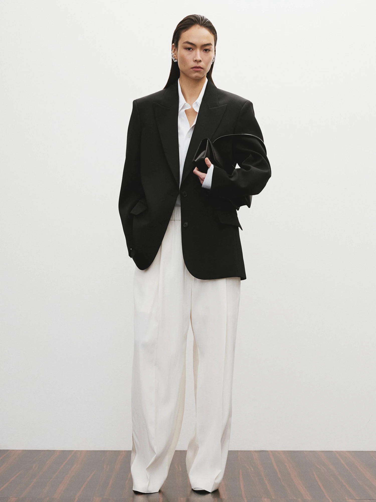 Женский пиджак Recto Structure Wool Tailored Black