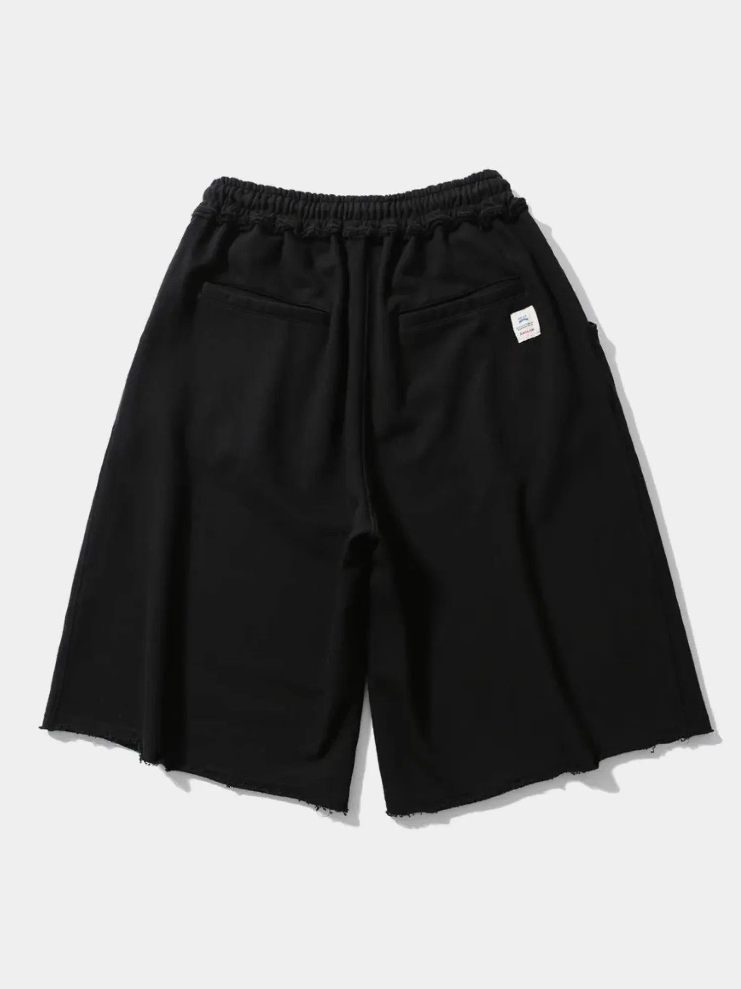 Шорты ANGLAN Raw Edge Sweat Half Pants Black