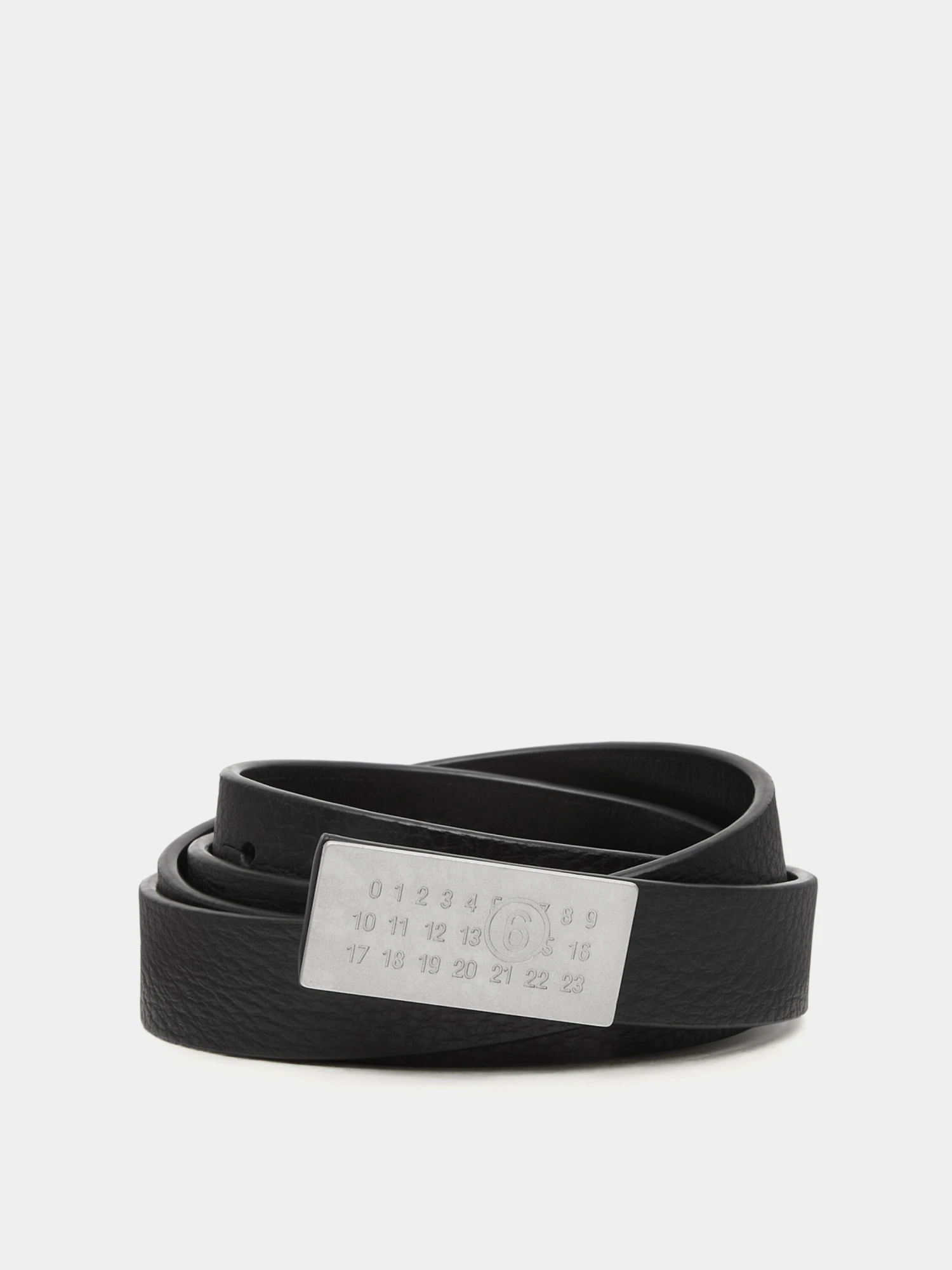 Ремень MM6 Maison Margiela Numeric Grainy Black