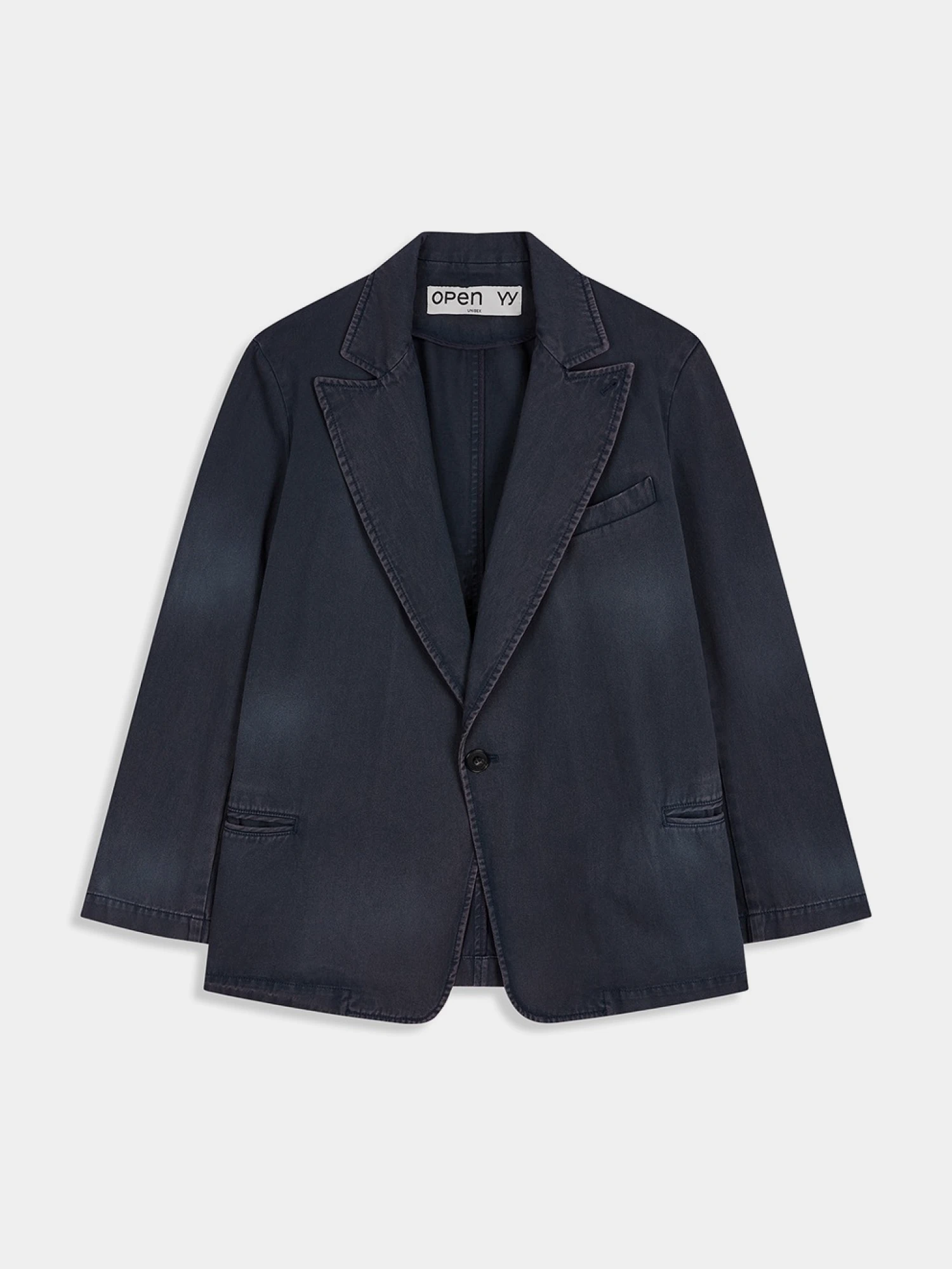 Женский Пиджак OPEN YY Washed Jacket Blue