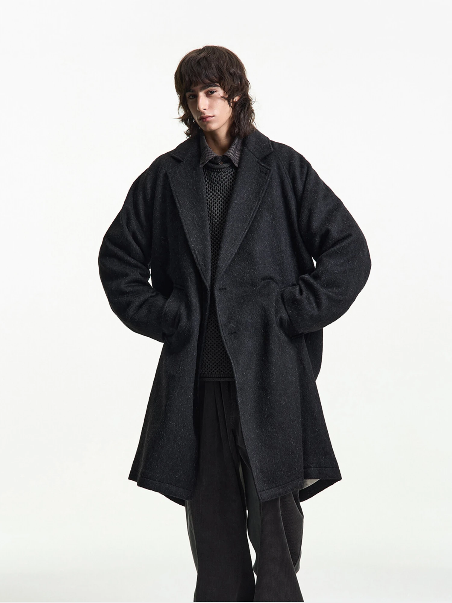 Пальто MERELY MADE Premium Wool Blend Melton Nomadic Winter Black