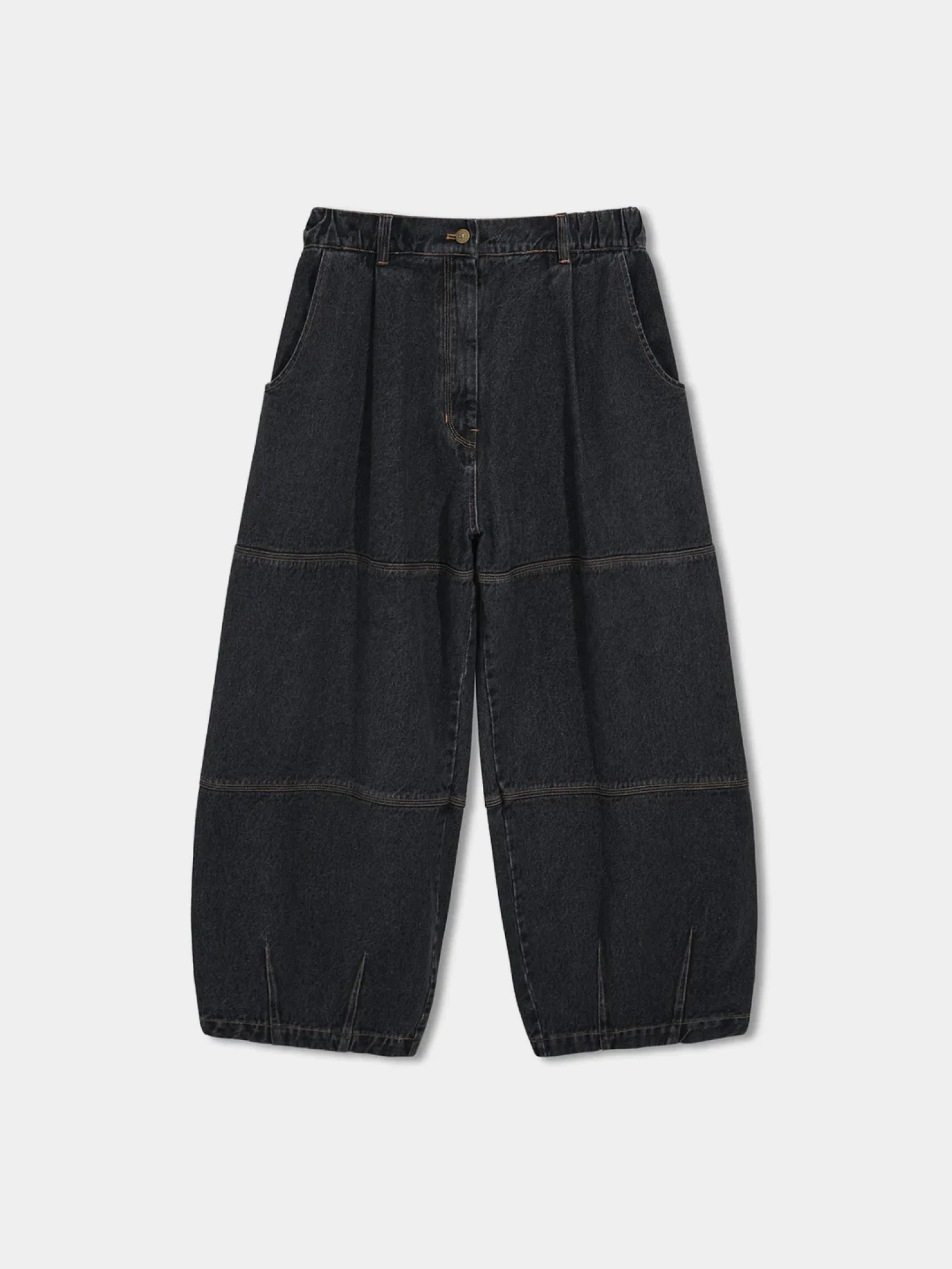 Джинсы ANGLAN Stitch Panel Denim Balloon Grey
