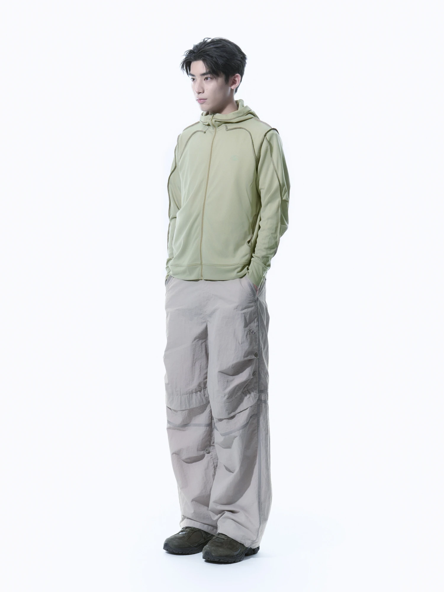 Зип-худи SAN SAN GEAR Overlock Mesh Light Green