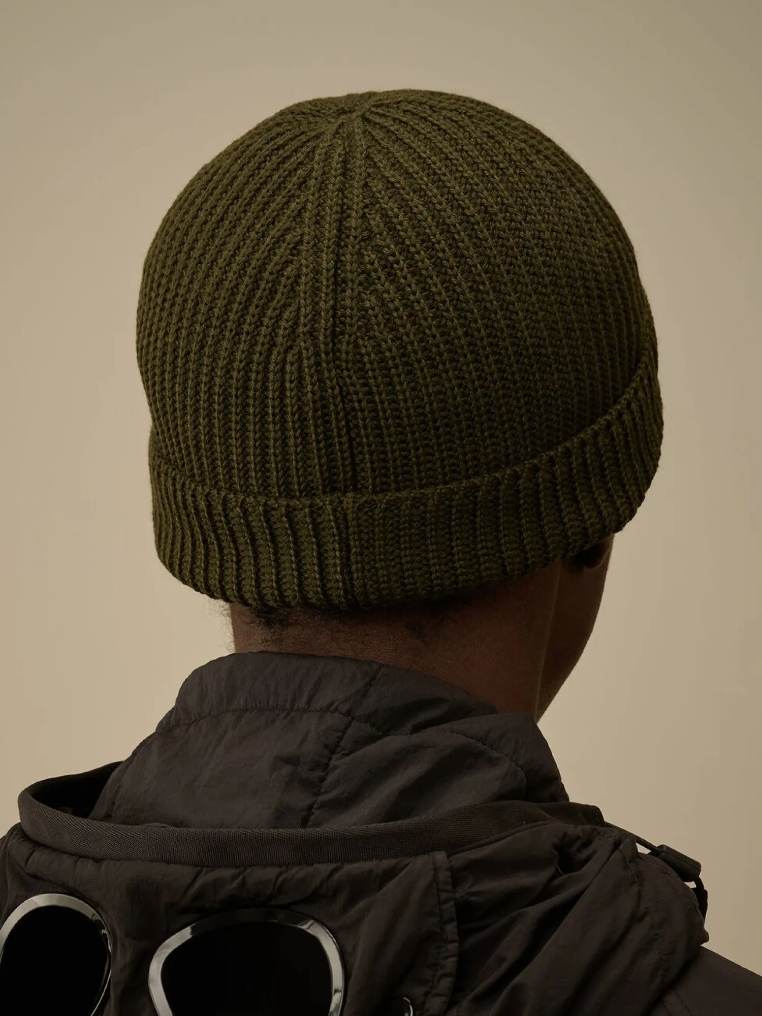 Шапка C.P. Company Extrafine Merino Fisherman Ivy Green