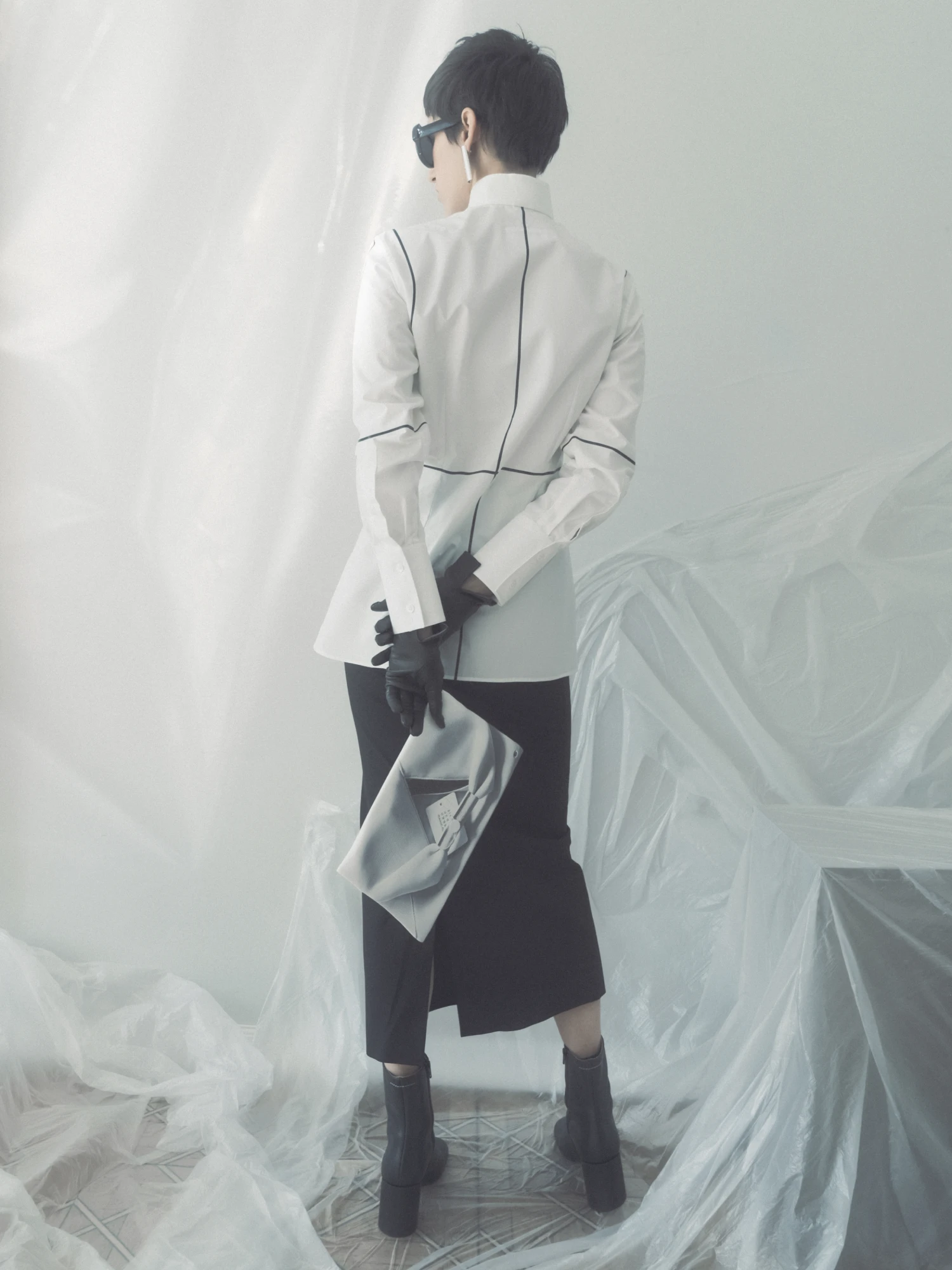 Женские перчатки Maison Margiela Four Stitches Black