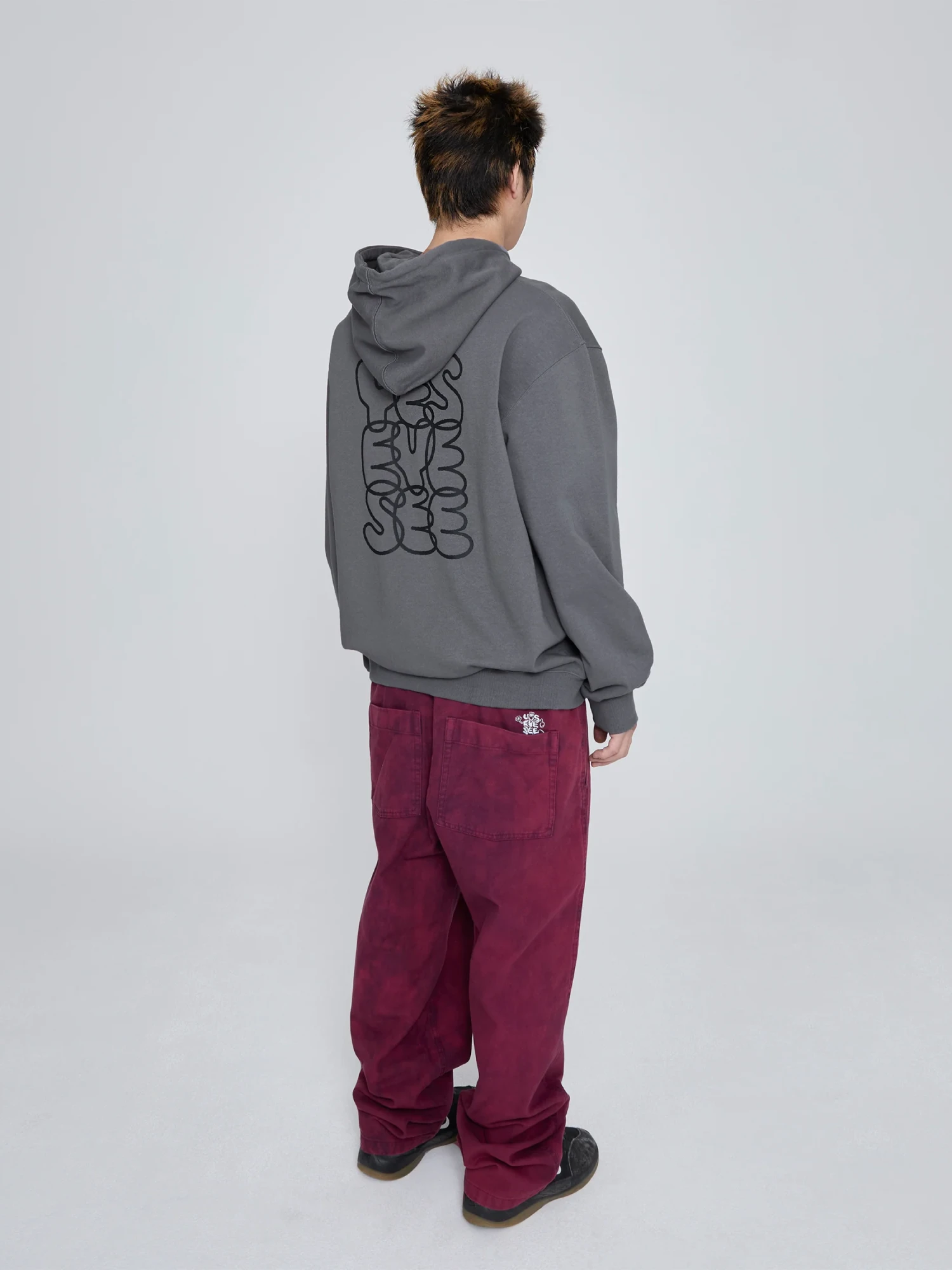 Худи YESEYESEE C-Logo Hoodie Dark Grey