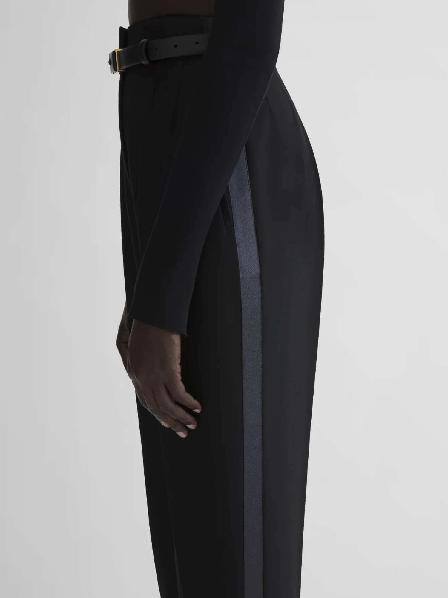 Женские брюки MUGLER Tuxedo Cigarette Stirrup Black