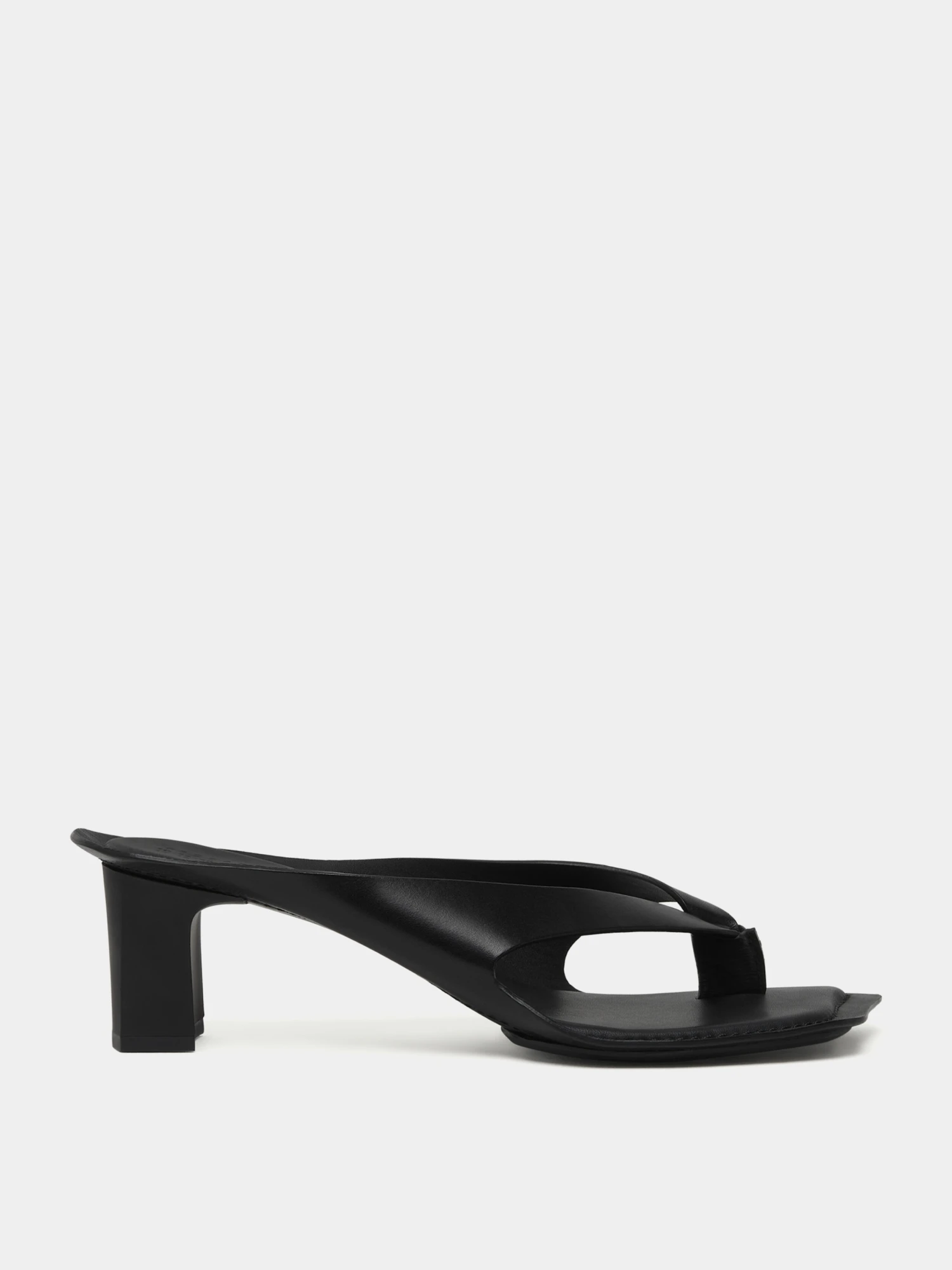 Женские сандалии MM6 Maison Margiela Heeled Sandals Leather Black