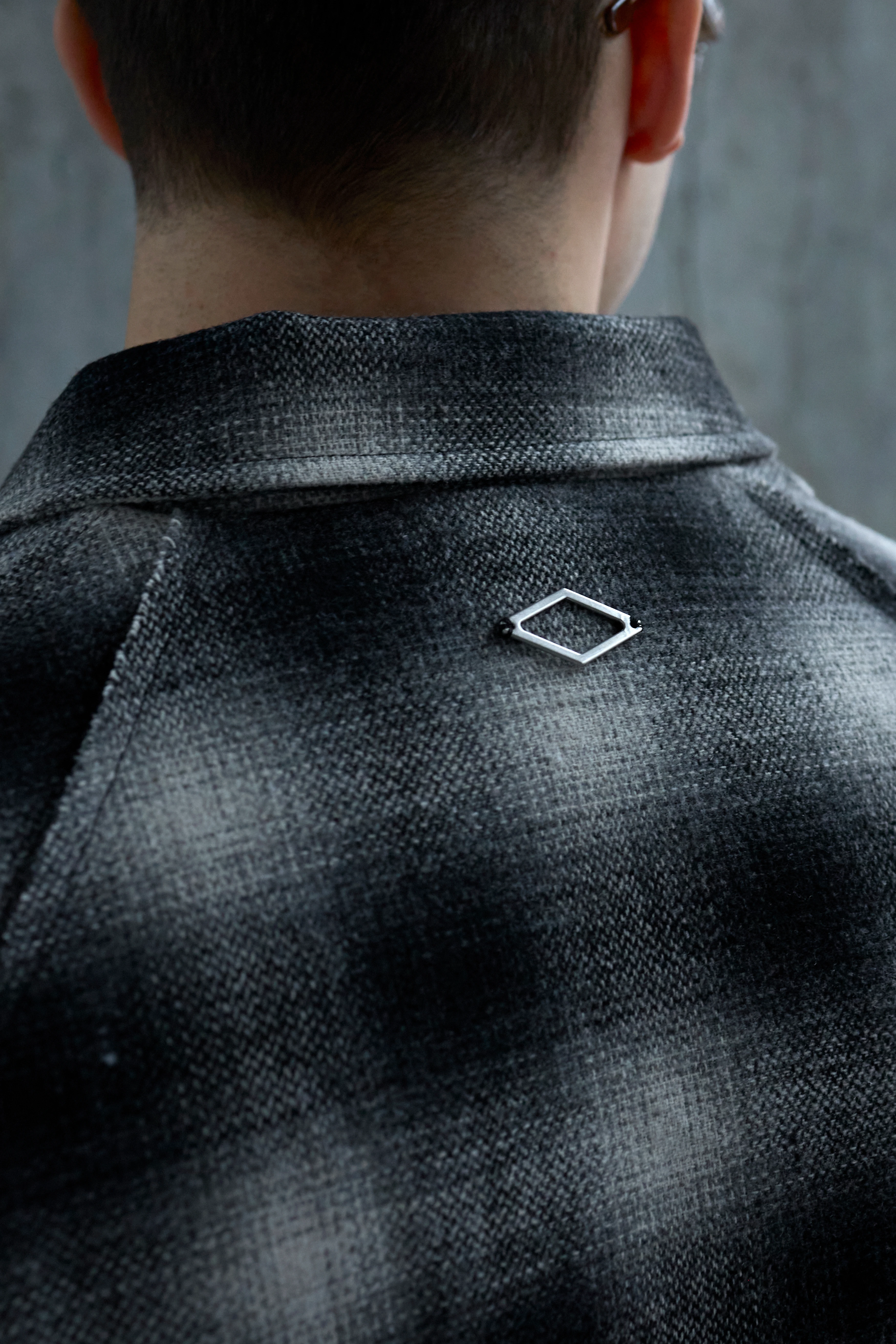 Куртка Han Kjøbenhavn Padded Checked Dark Grey