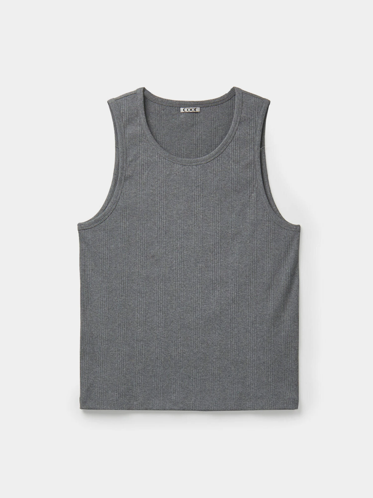 Майка COOR Scoop-Neck Ribbed Tank Gray