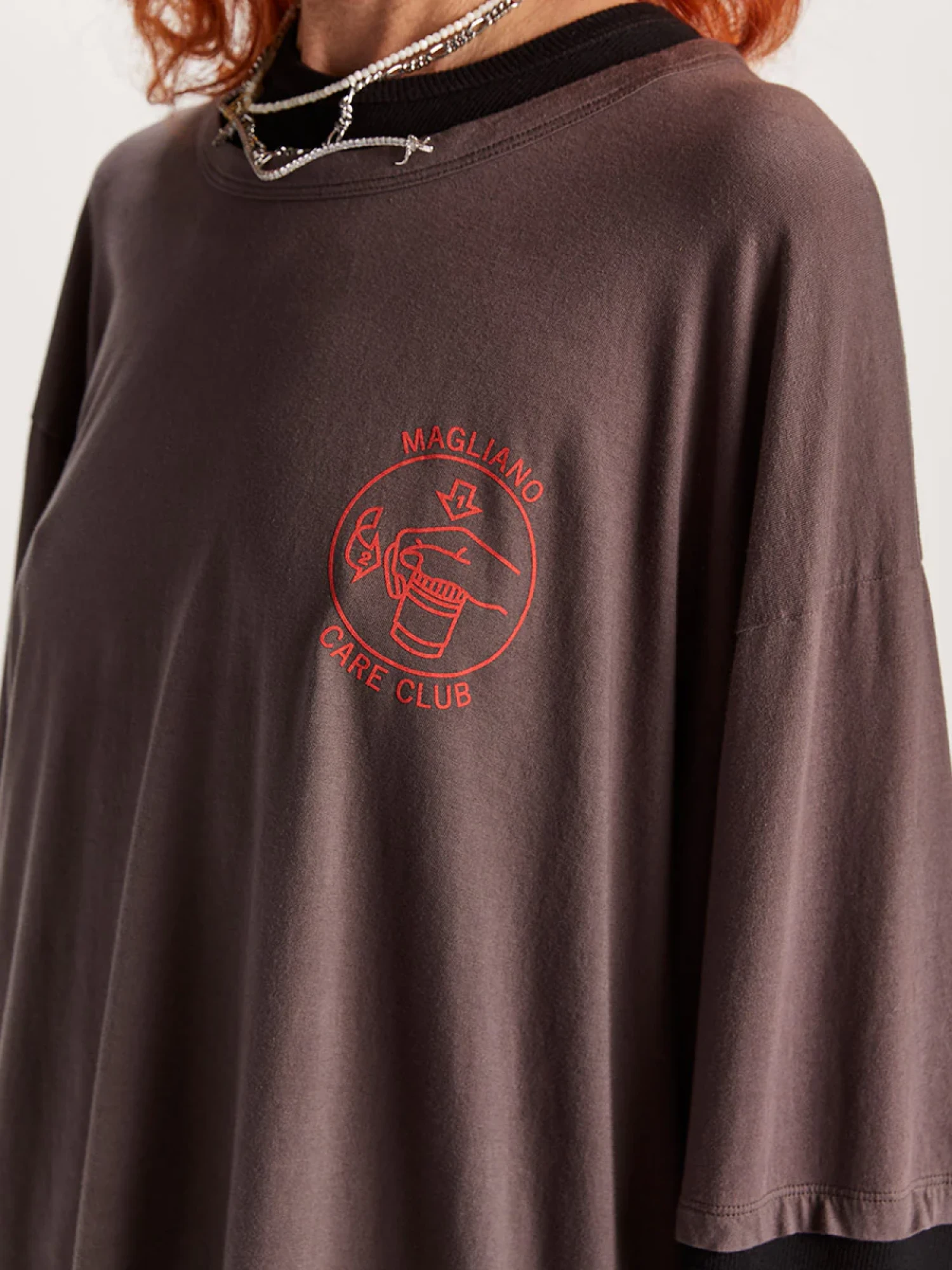 Лонгслив Magliano Trauma Brown