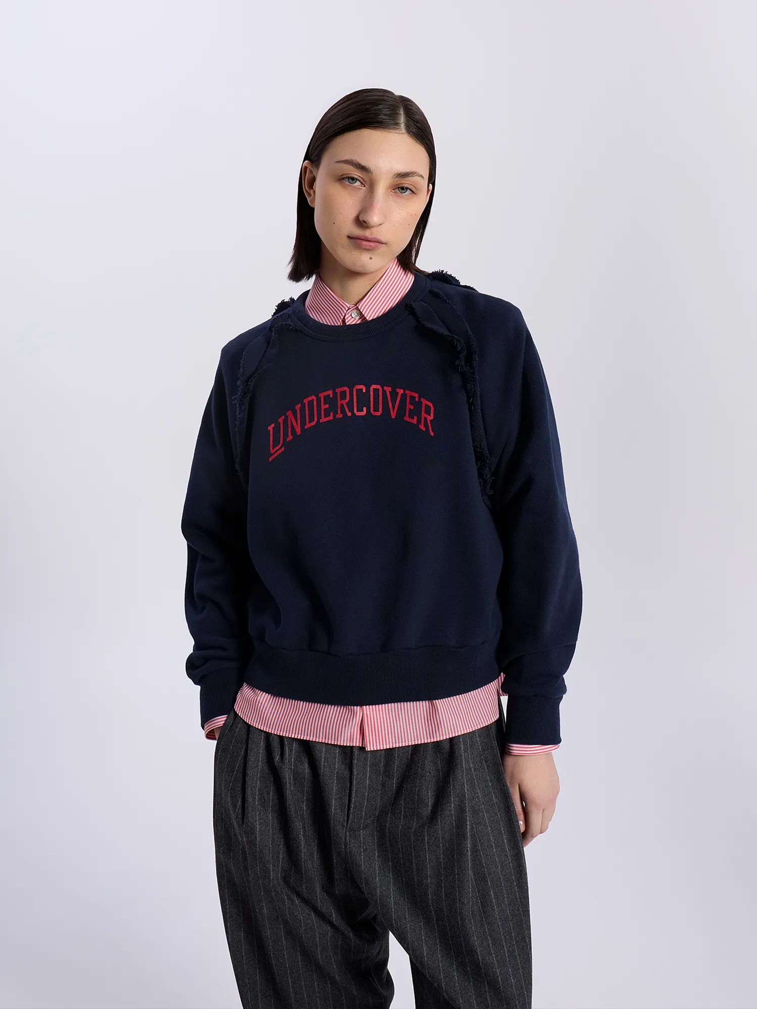 Женский свитшот UNDERCOVER Sweat Ruffle Navy