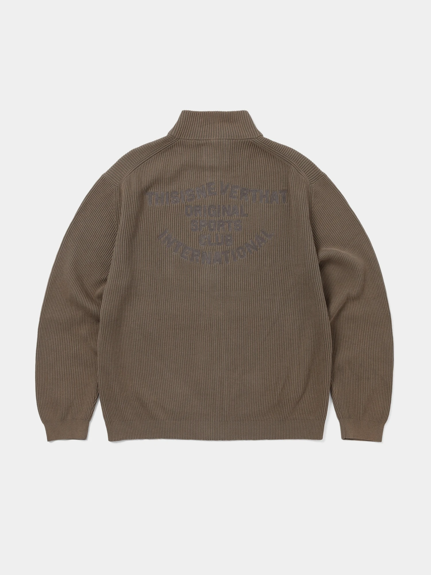 Кардиган thisisneverthat Washed Full Zip Cardigan Grey