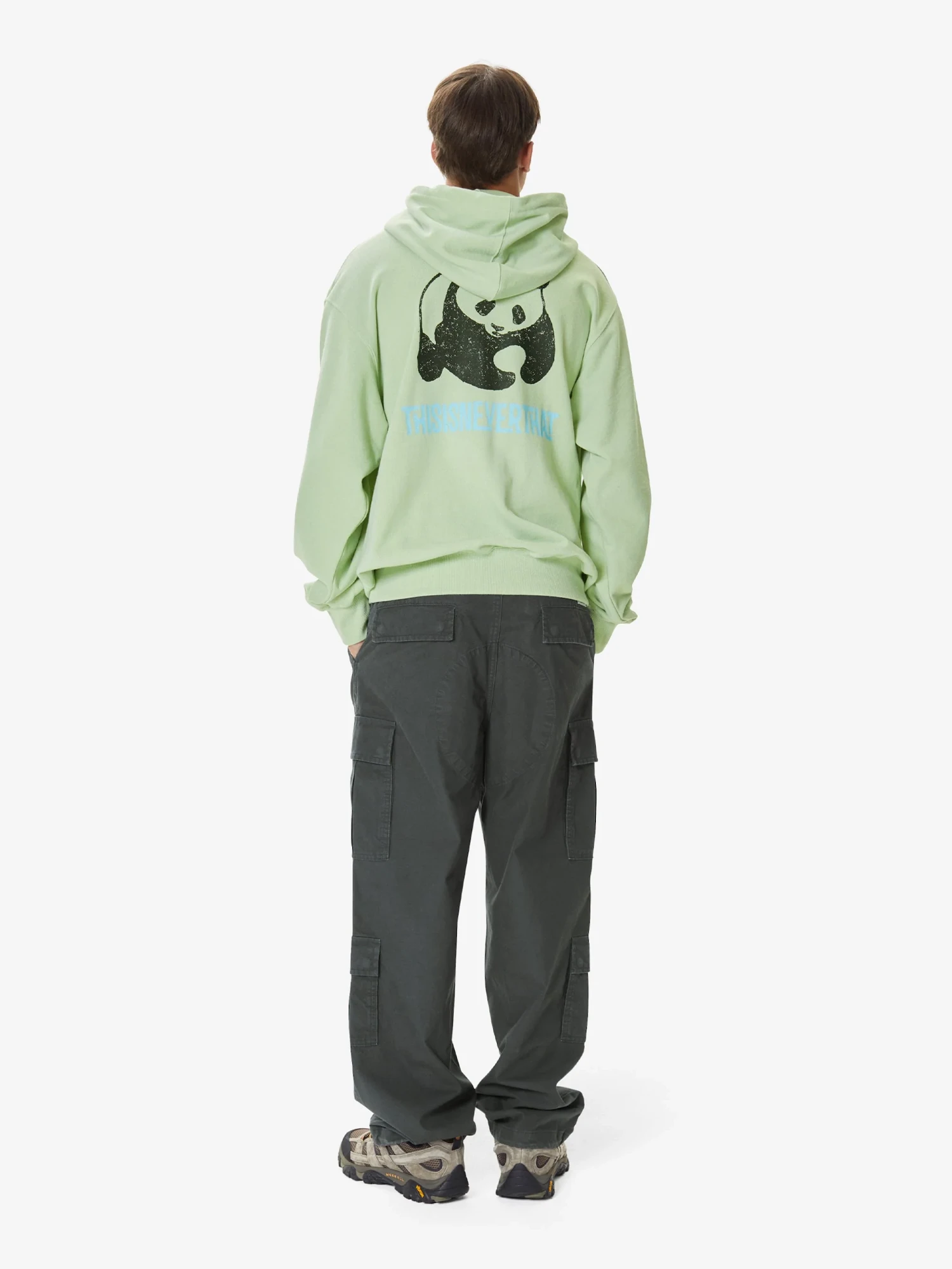 Худи thisisneverthat Panda Hoodie Pale Green