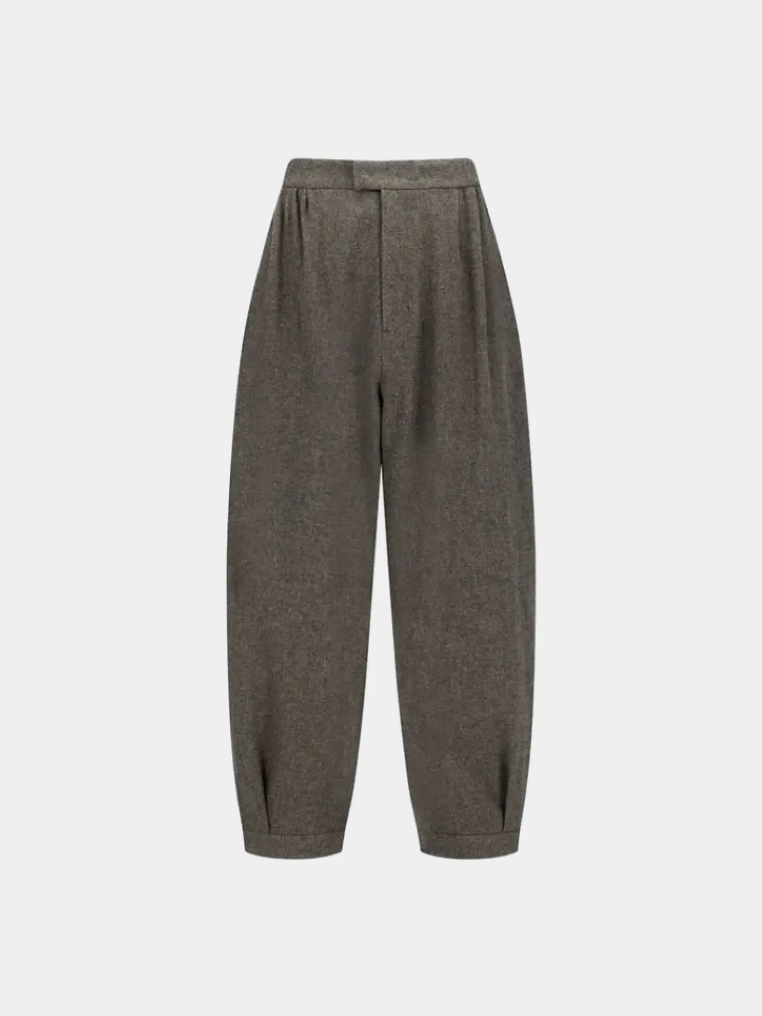 Брюки AMOMENTO Wool Shirring Light Brown
