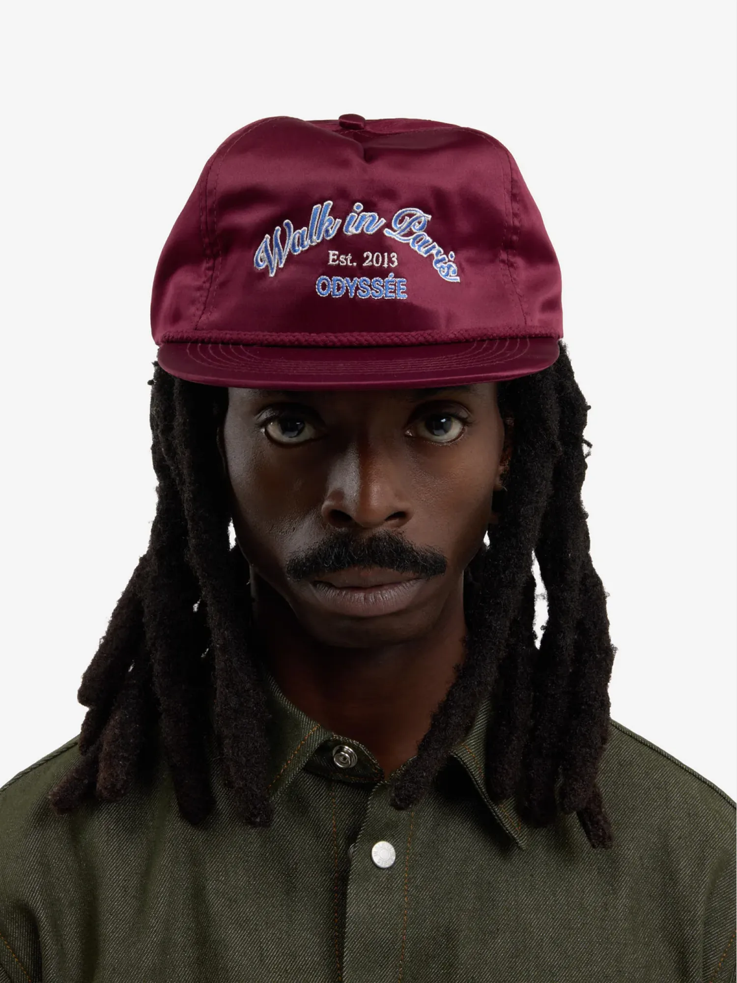 Кепка Walk In Paris Odyssée Satin Cap Burgundy