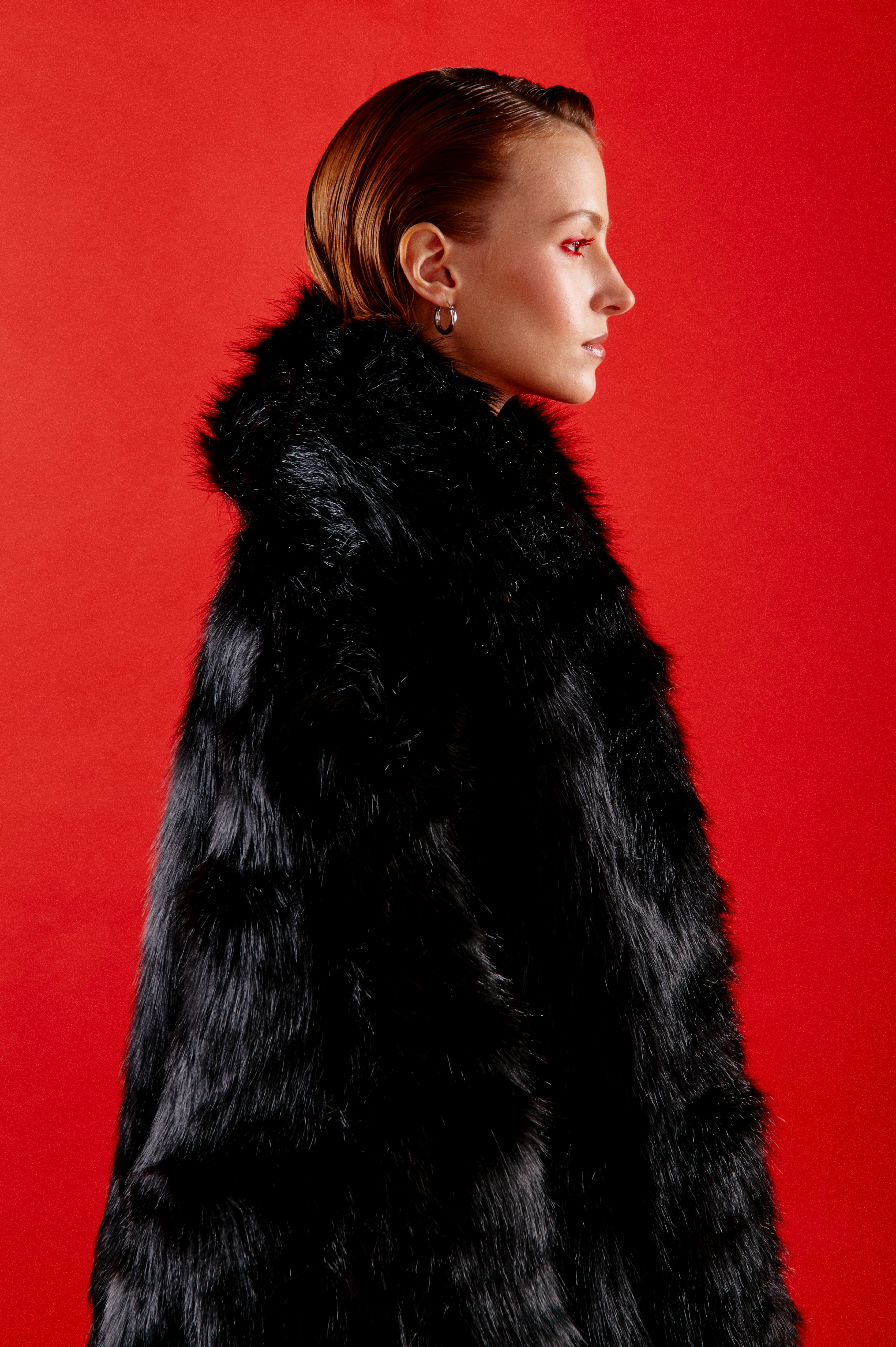 Шуба entire studios Vast Fur Coat Black