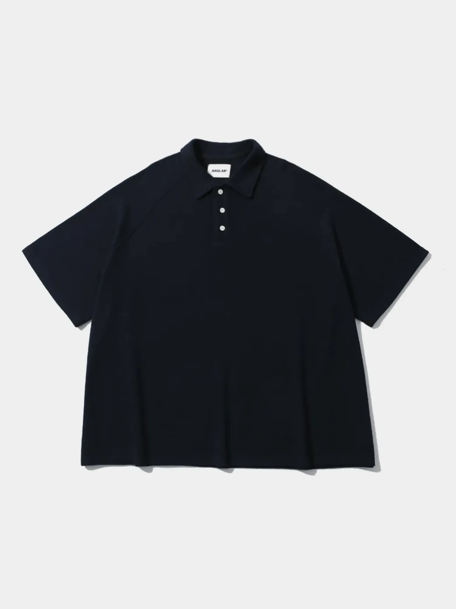 Поло ANGLAN Raglan Pique Polo Shirt Navy