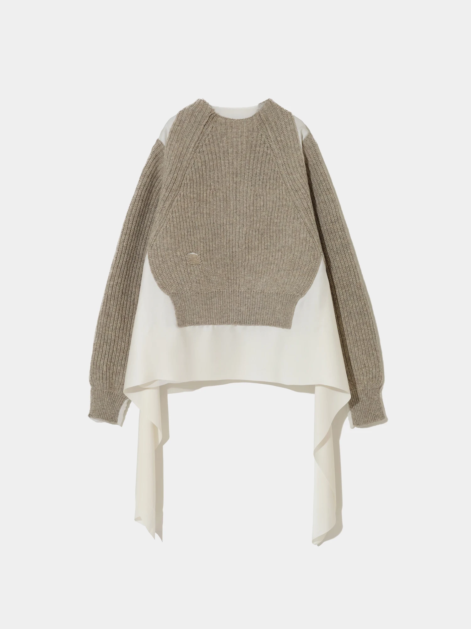 Женский свитер UNDERCOVER V-neck Ribbed Gray Beige