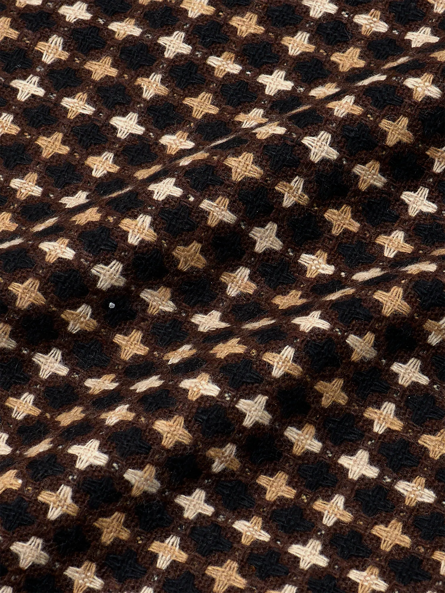 Рубашка EPINGLER Pocket Box Jacquard Brown