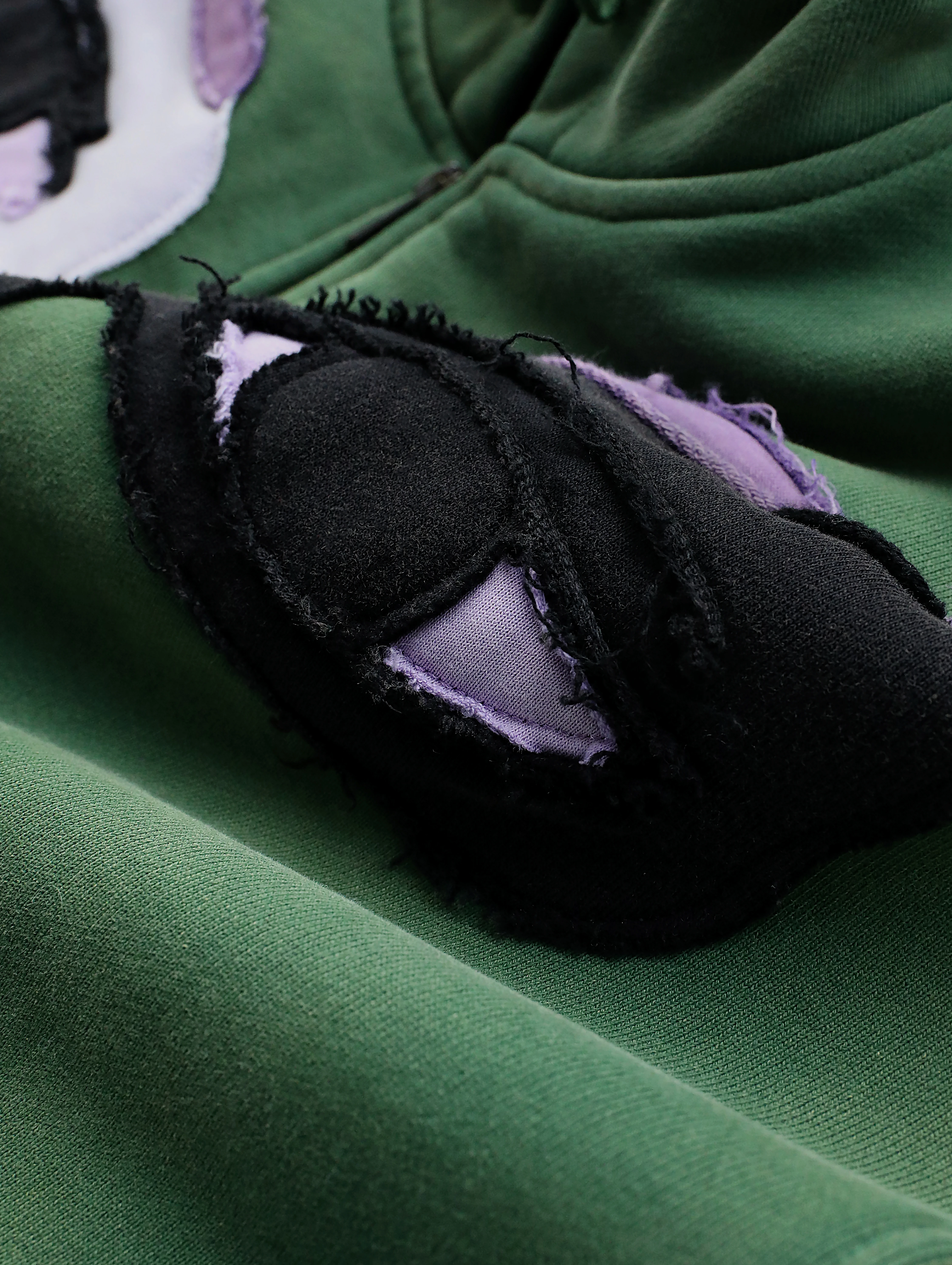 Зип-худи KidSuper Patchwork Face Green