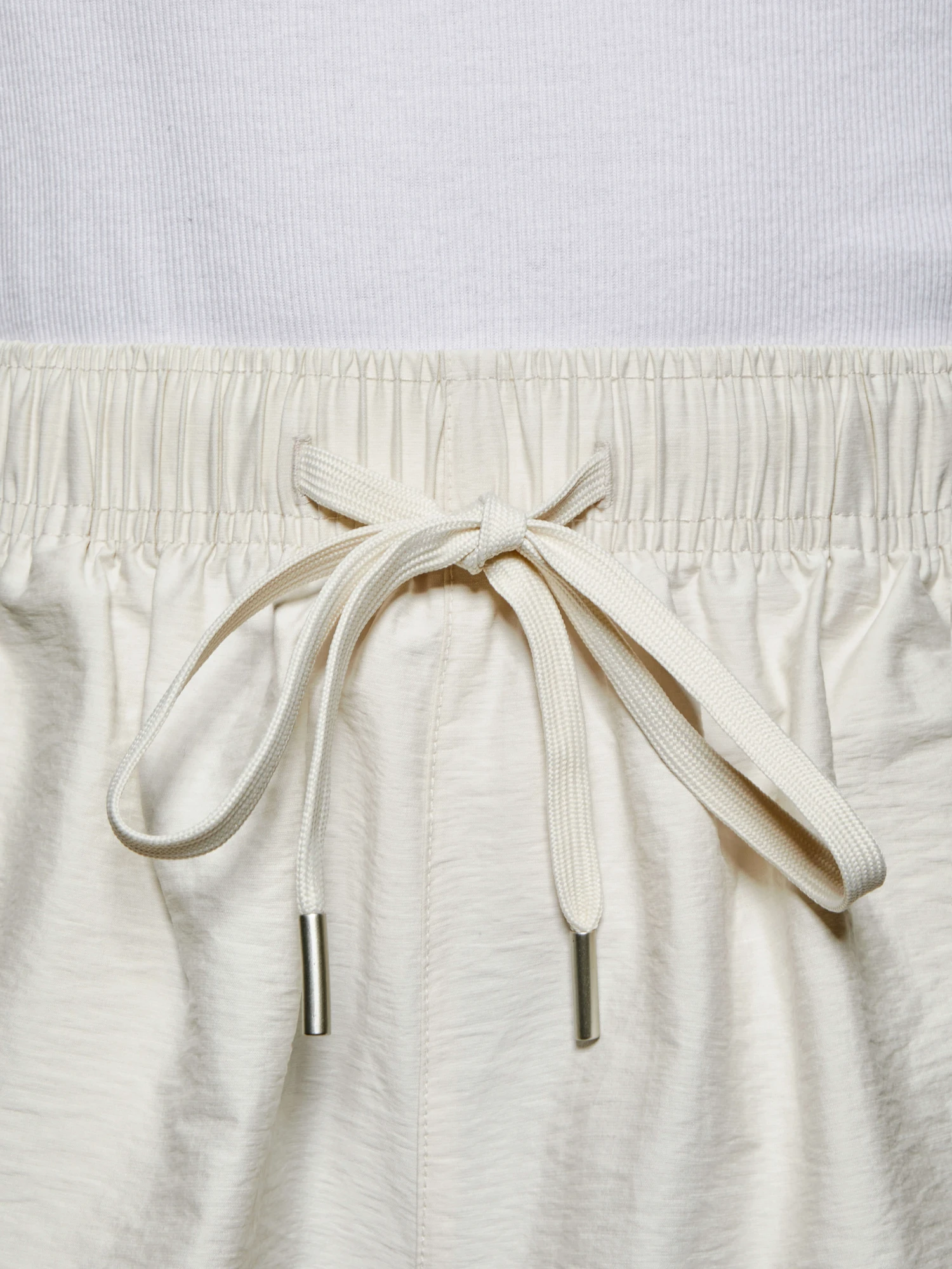 Шорты MKI MIYUKI ZOKU Washed Cotton Nylon Bone