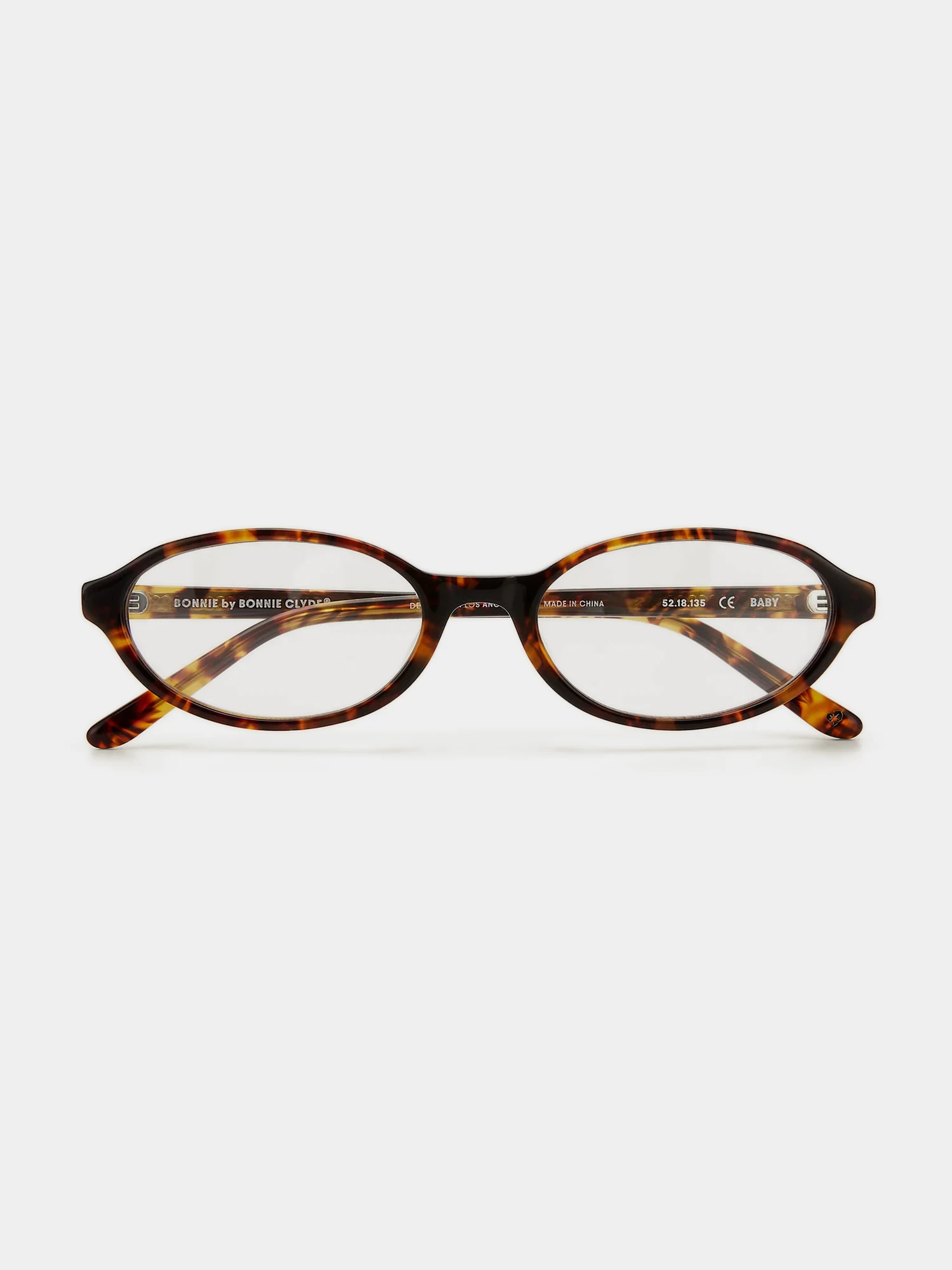 Очки Bonnie Clyde Baby Tortoise & Clear Lens