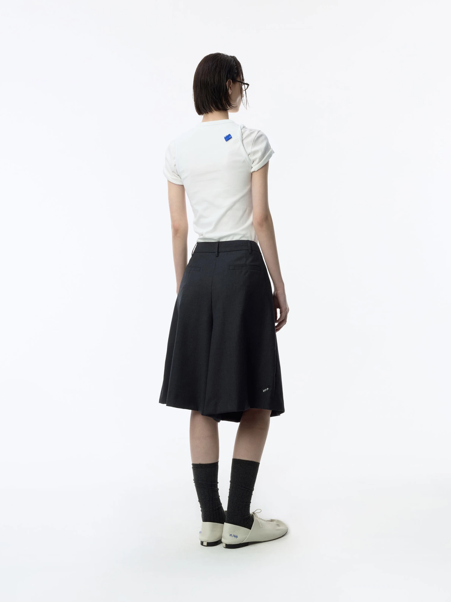 Шорты ADERERROR Sig; BK Tag 02 Grey