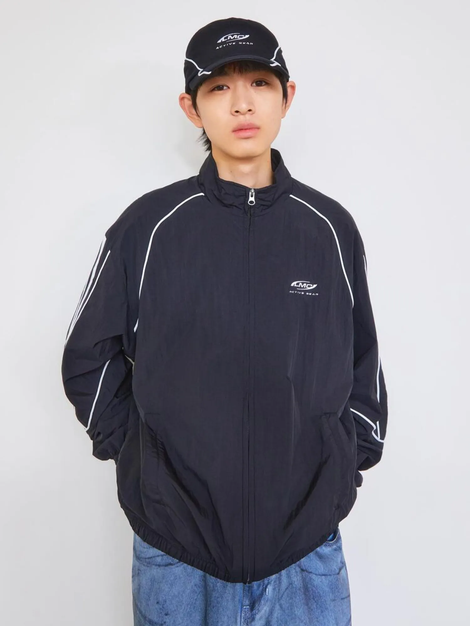 Олимпийка LMC Piping Line Track Jacket Black